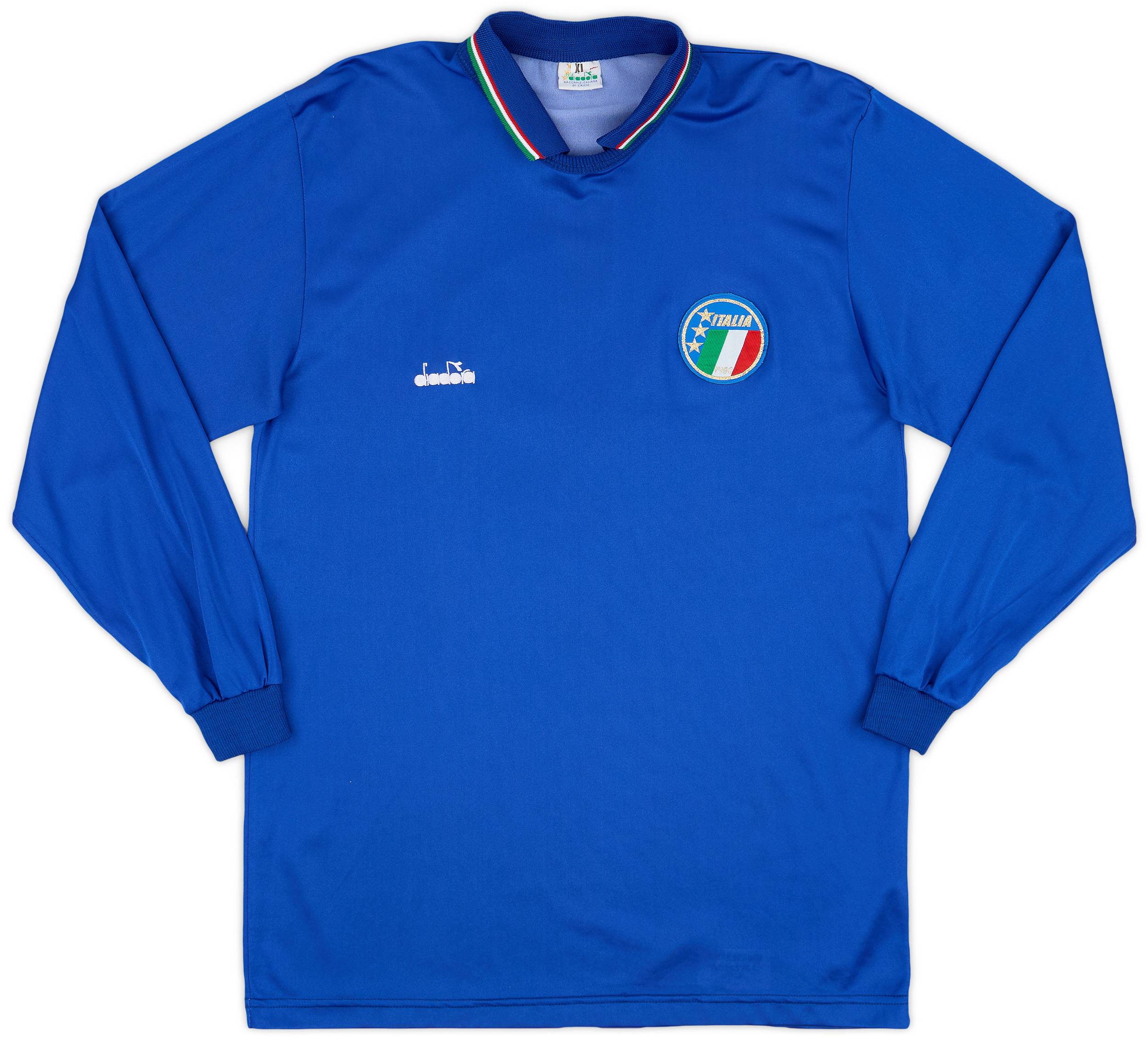 1986-88 Italy Home L/S Shirt #6 - 6/10 - (XL)