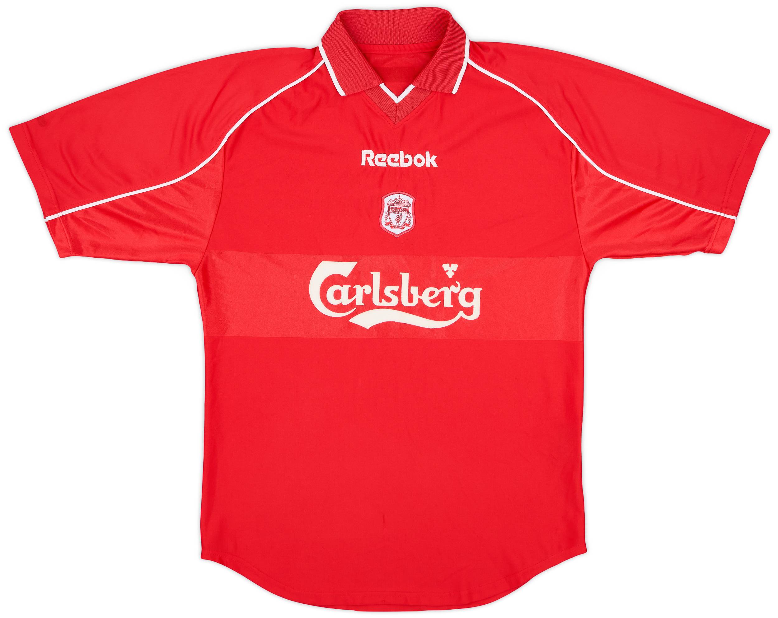 2000-02 Liverpool Home Shirt - 8/10 - (XL.Boys)