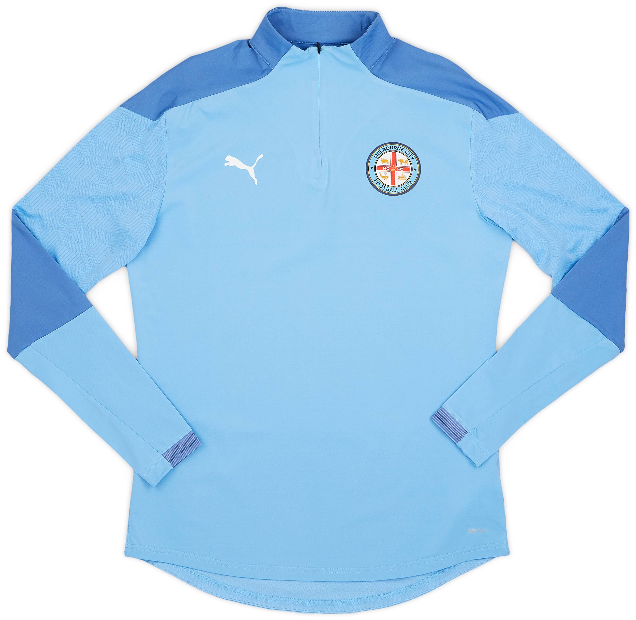 2021-22 Melbourne City Puma 1/4 Zip Training Top - As New