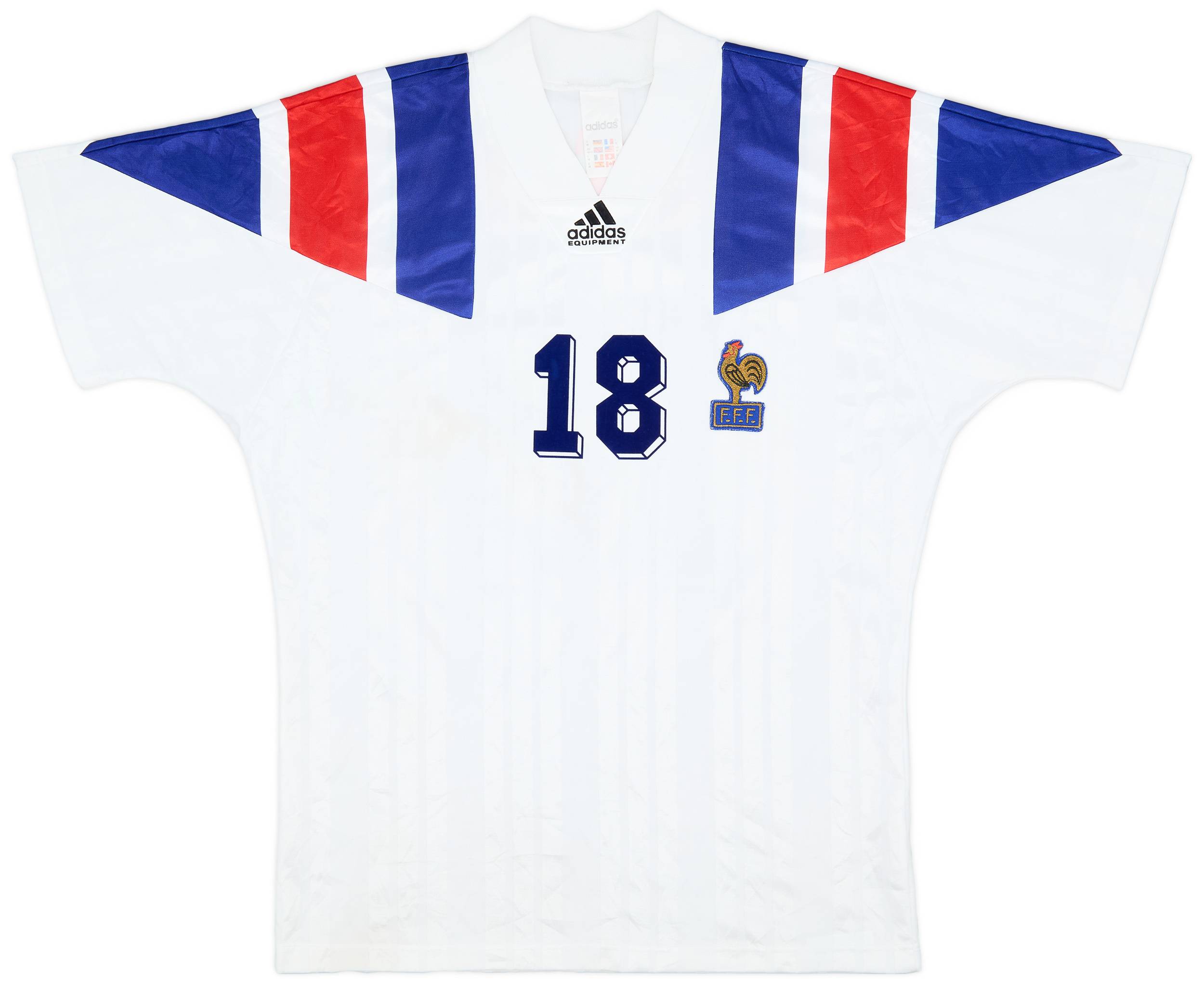 当時モノ ユニフォーム アディダス／フランス 94 サッカー パパン カントナ 当時モノ ユニフォーム アディダス／フランス 94 サッカー