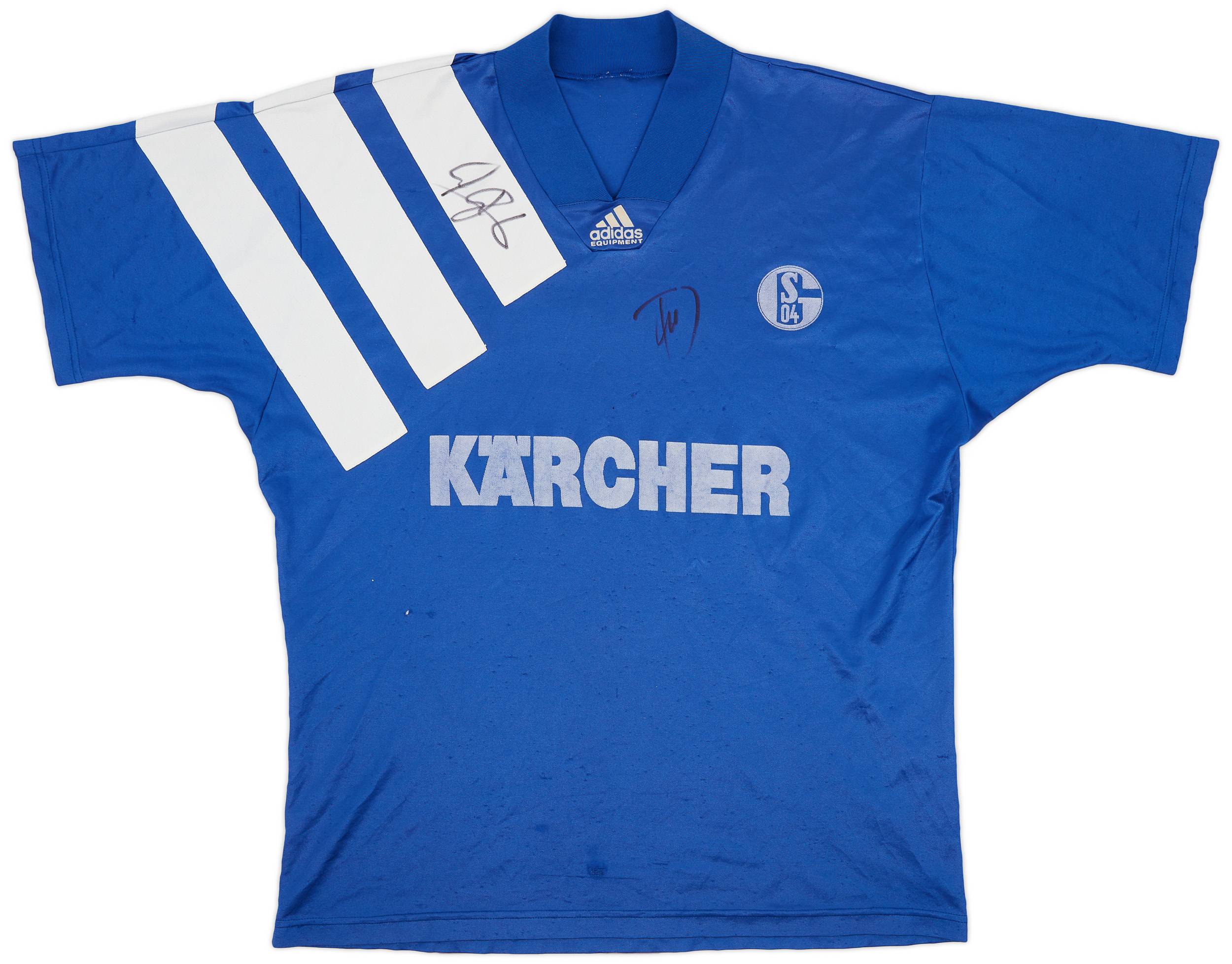 FC Schalke 04 POLOT-Shirt FAN Jersey Blue Size XL Football