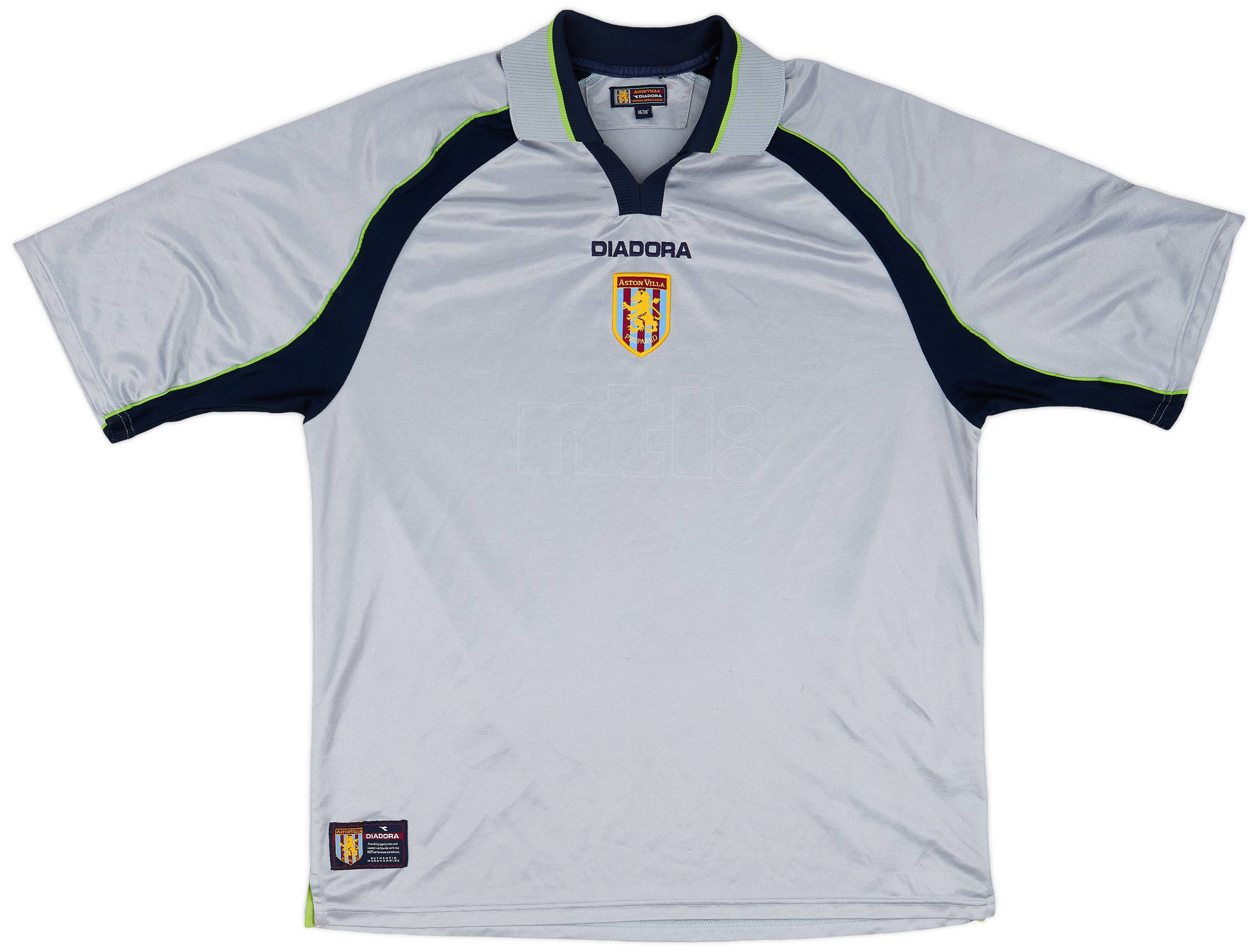 DIADORA 2001-02 Aston Villa ゲームシャツ ASTON VILLA 2001 2002 HOME VINTAGE FOOTBALL SHIRT SOCCER