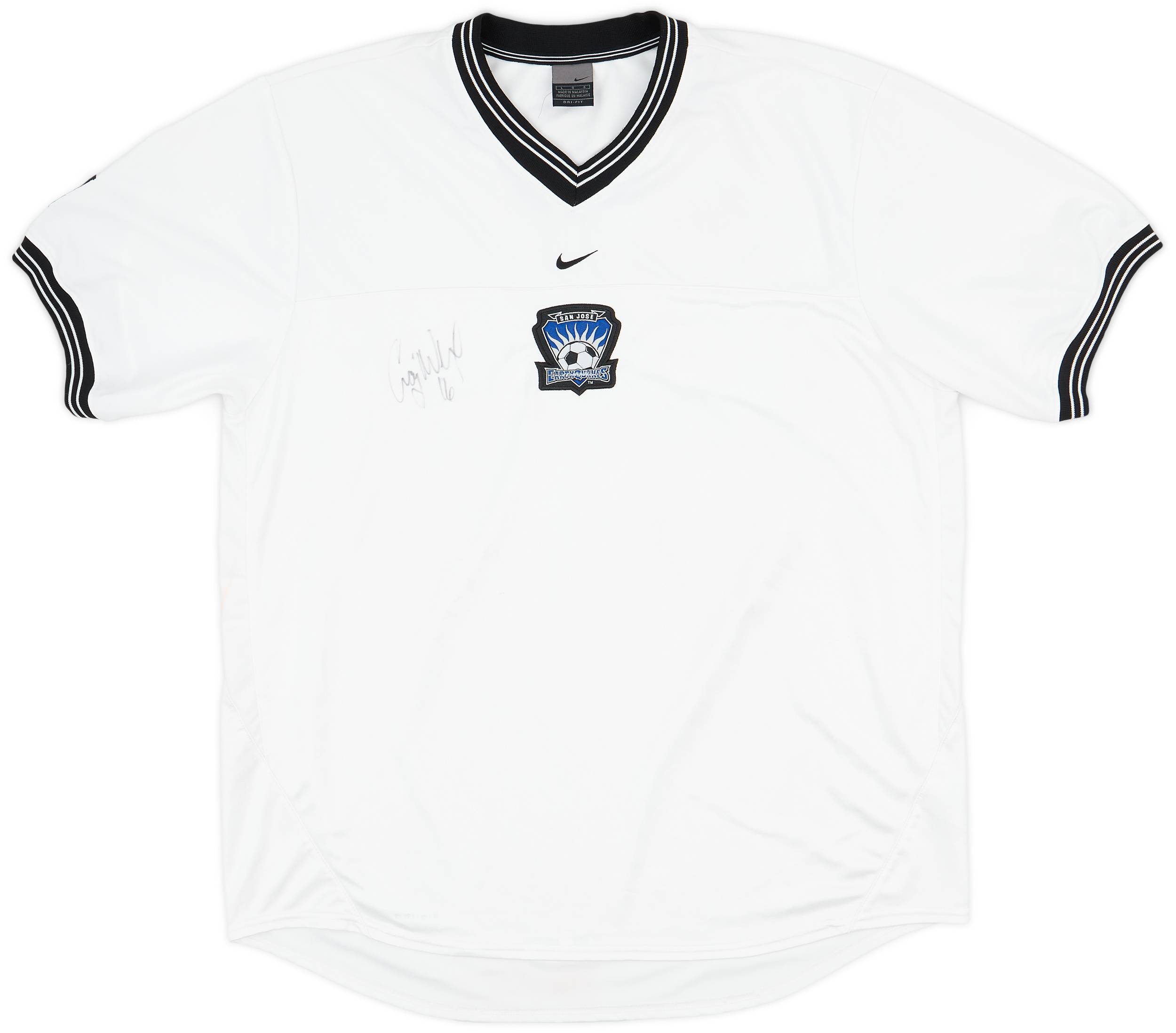 2004 San Jose Earthquakes Nike Signed Training Shirt - 8/10 - (L)