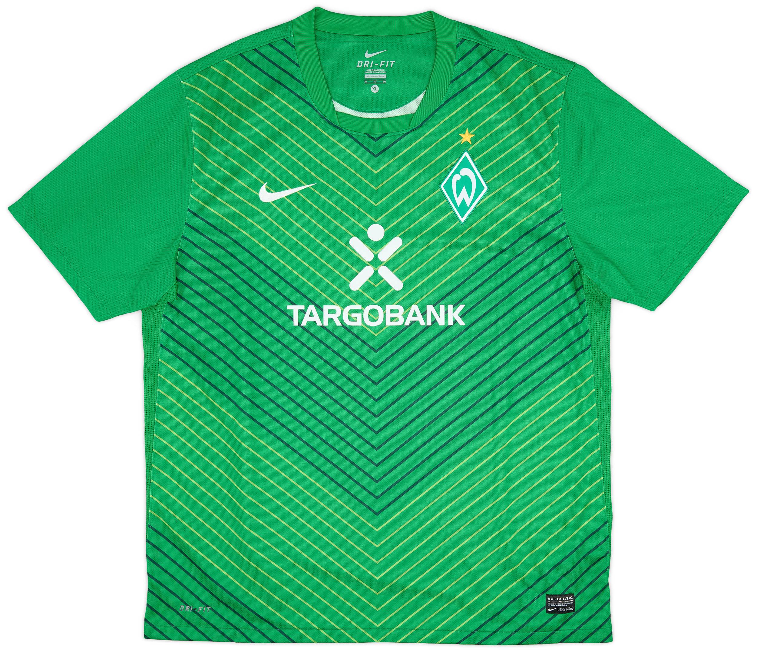 2011-12 Werder Bremen Home Shirt - 9/10 - (XL)