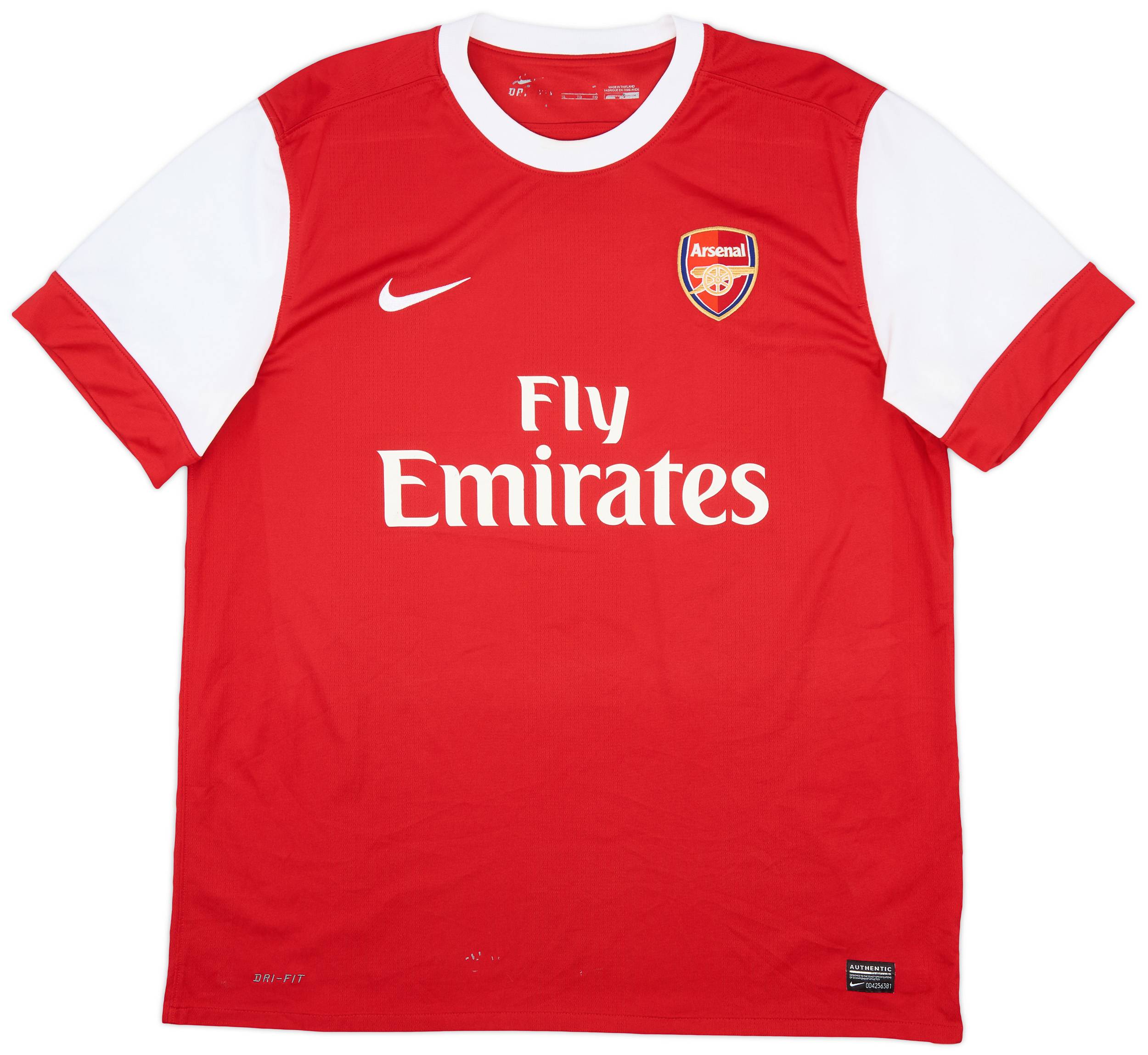 2010-11 Arsenal Home Shirt Fabregas #4 - 7/10 - (XL)