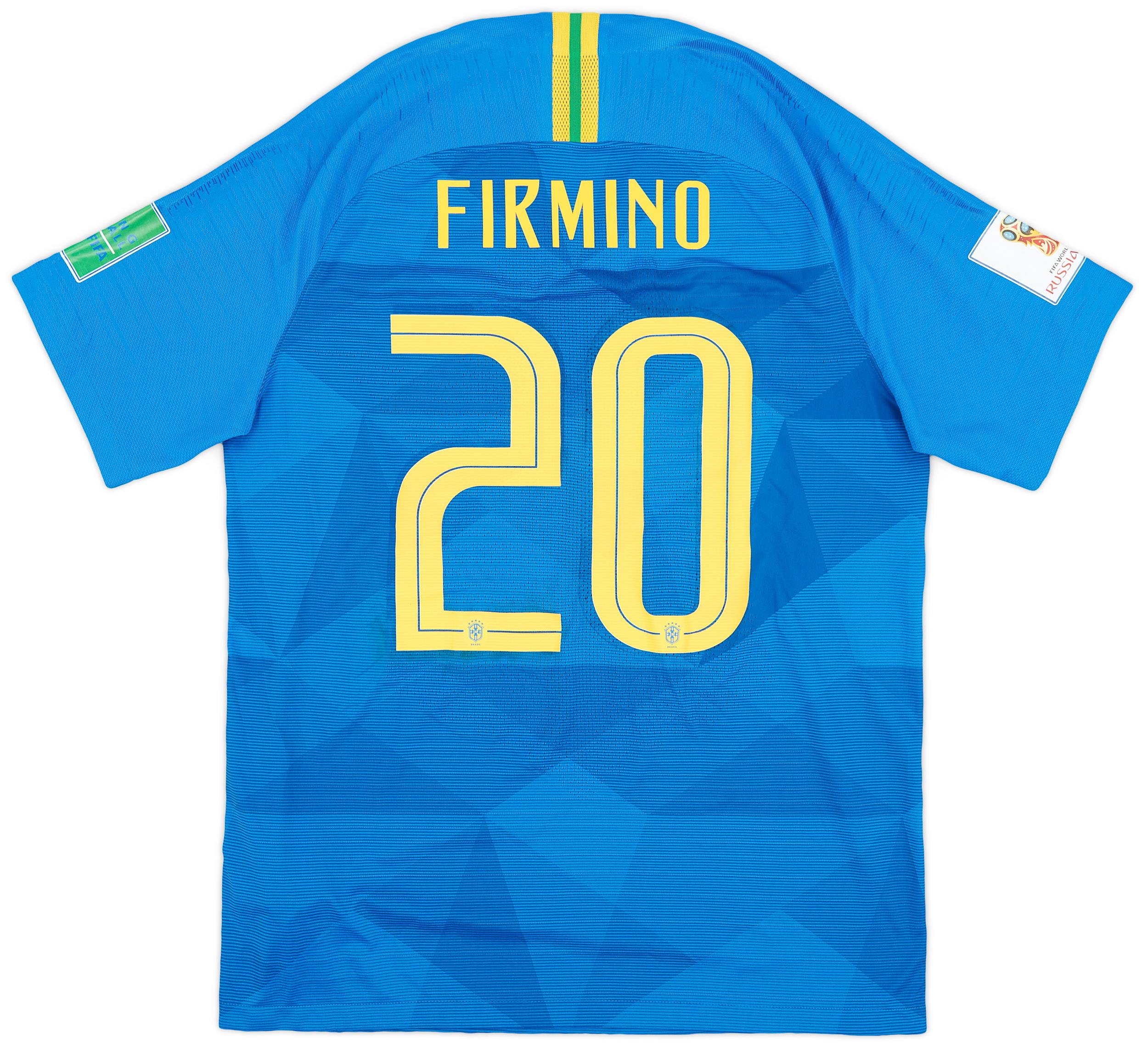 2018 19 Brazil Authentic Vaporknit Away Shirt Firmino 20 10 10 L