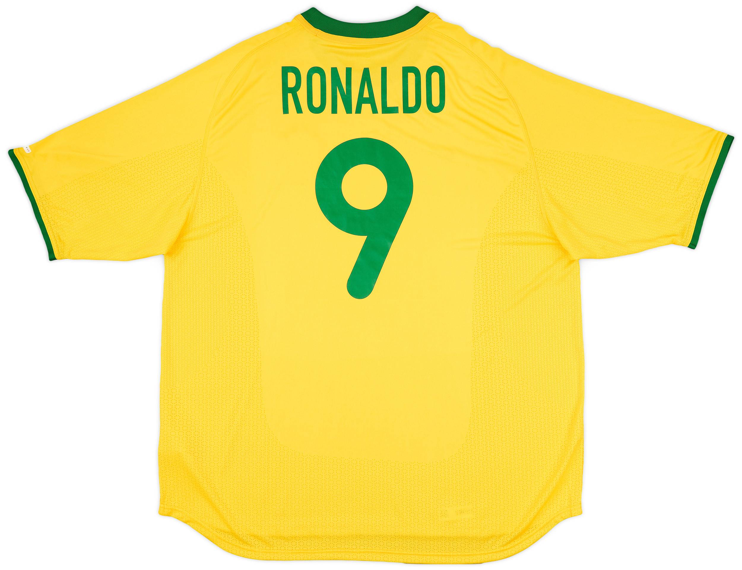 2000-02 Brazil Home Shirt Ronaldo #9 (XXL)