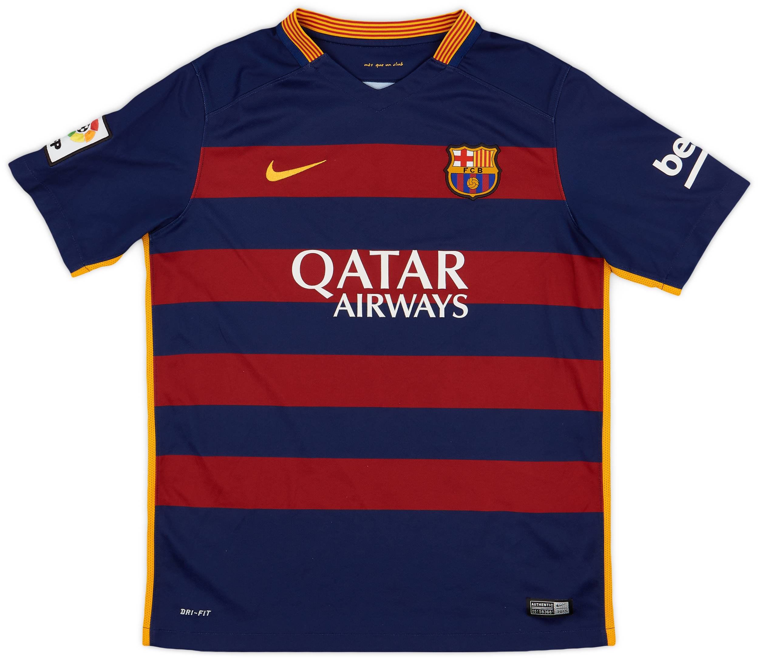2015-16 Barcelona Home Shirt - 9/10 - (XL.Boys)