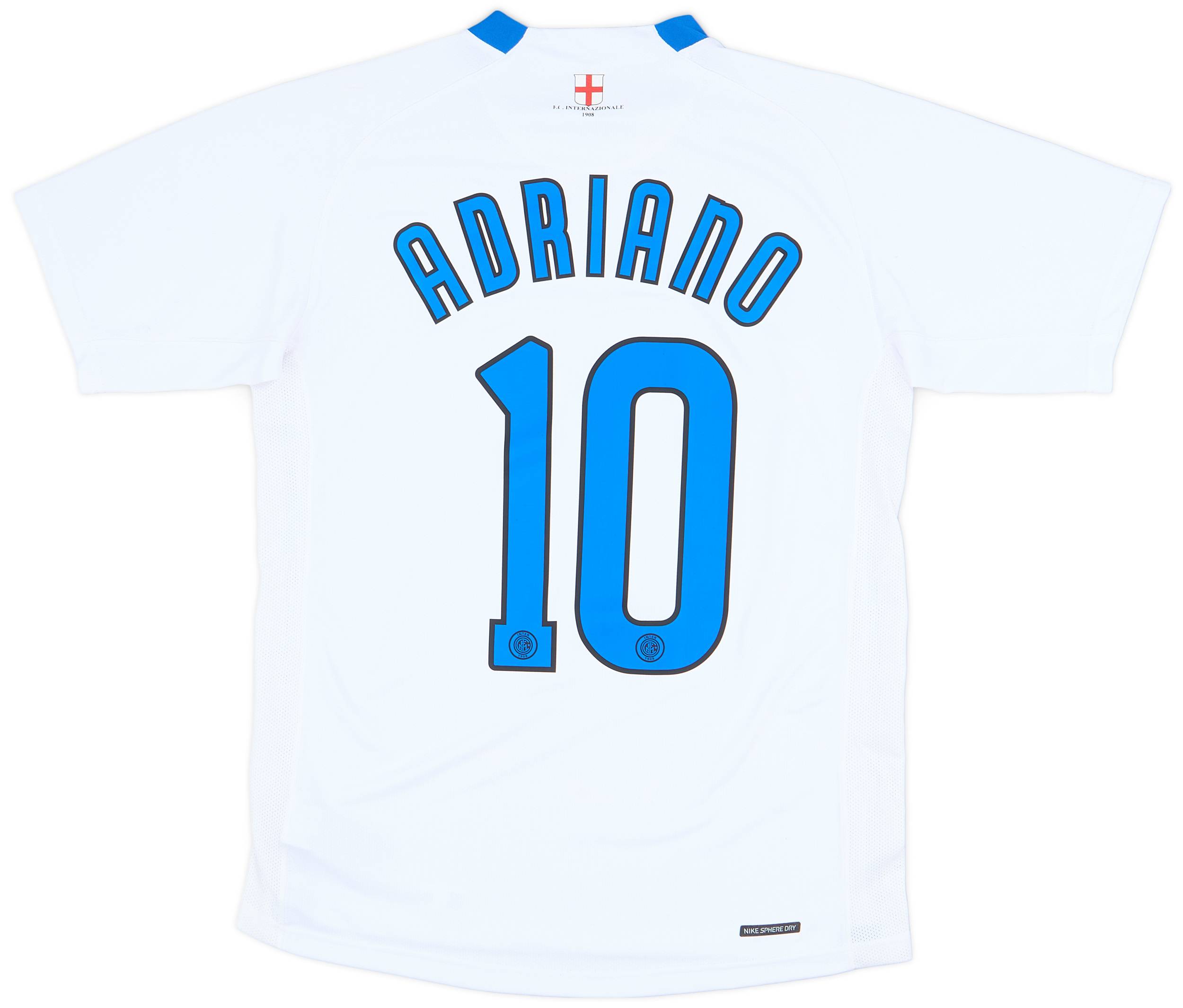 2006-07 Inter Milan Away Shirt Adriano #10 - 9/10 - (S)