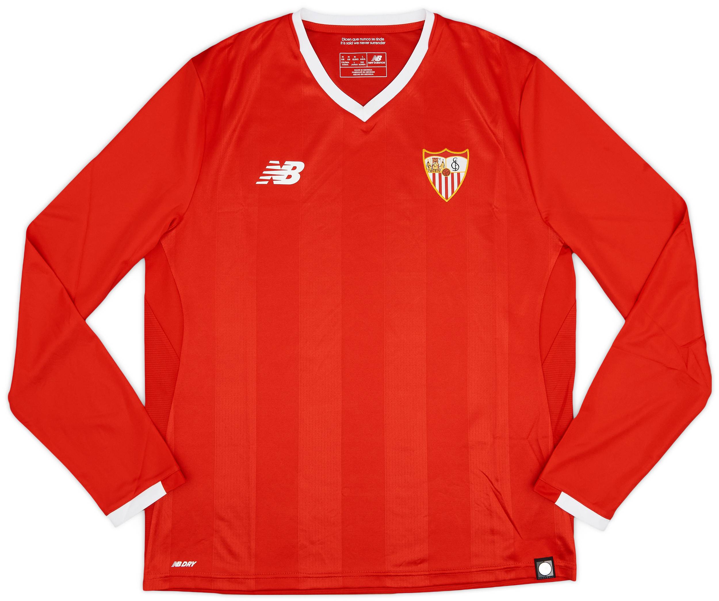 2017-18 Sevilla Away L/S Shirt - 10/10 - (L)