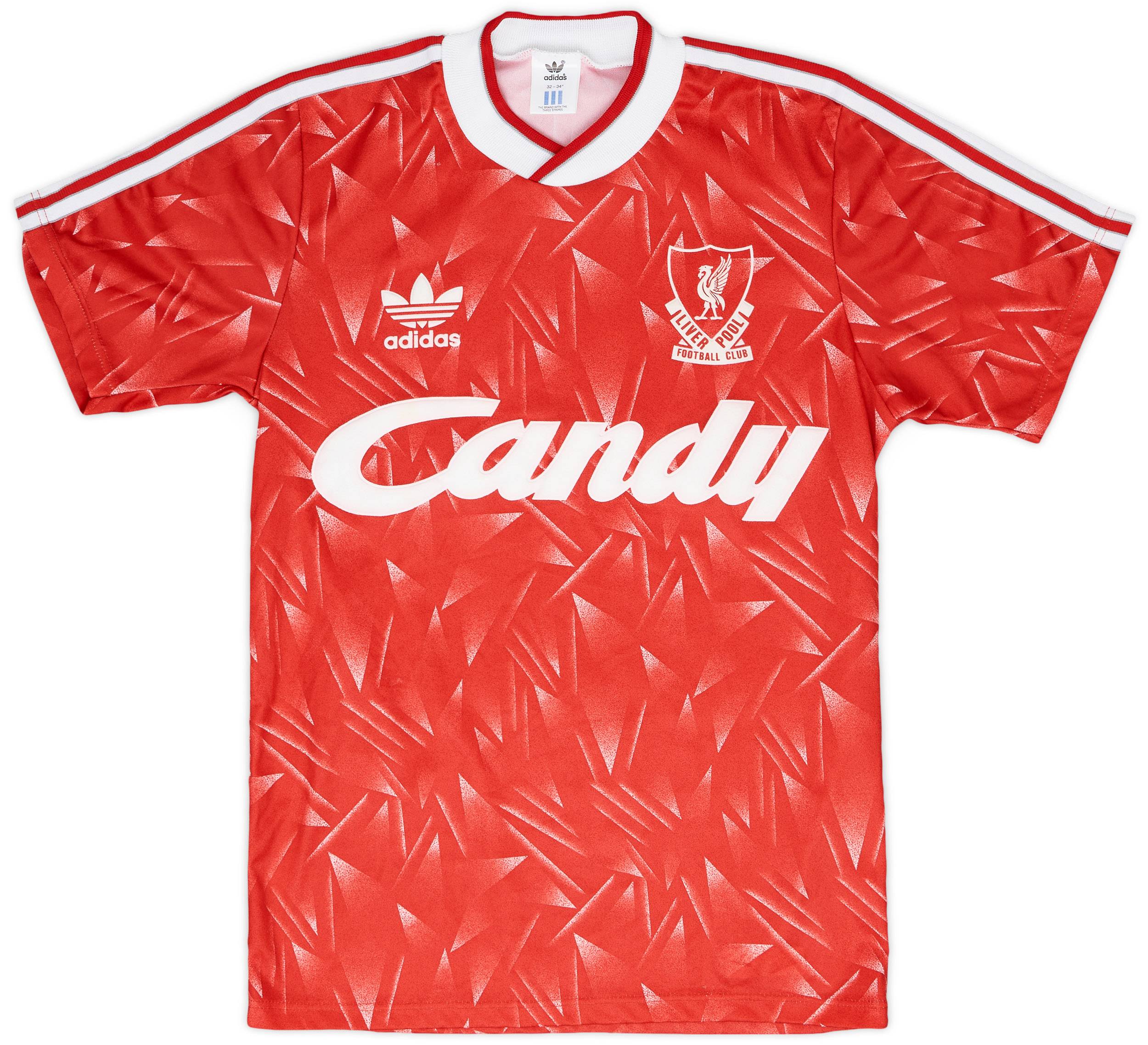 1989-91 Liverpool Home Shirt - 8/10 - (L.Boys)