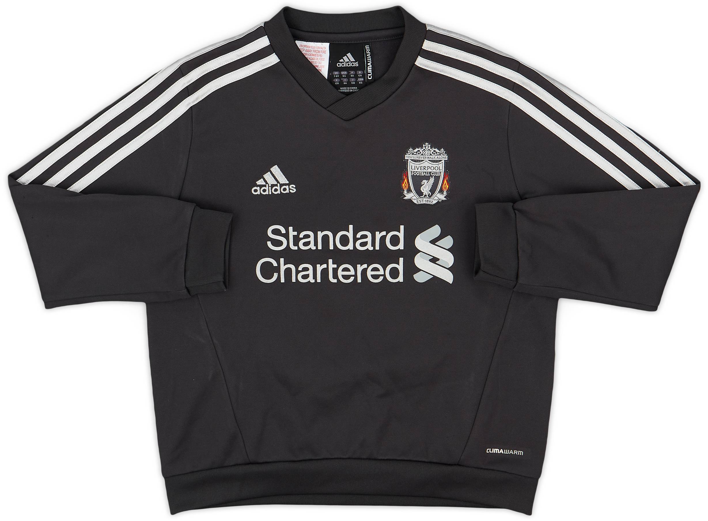 2011-12 Liverpool adidas Sweat Top - 9/10 - (7-8 Years)