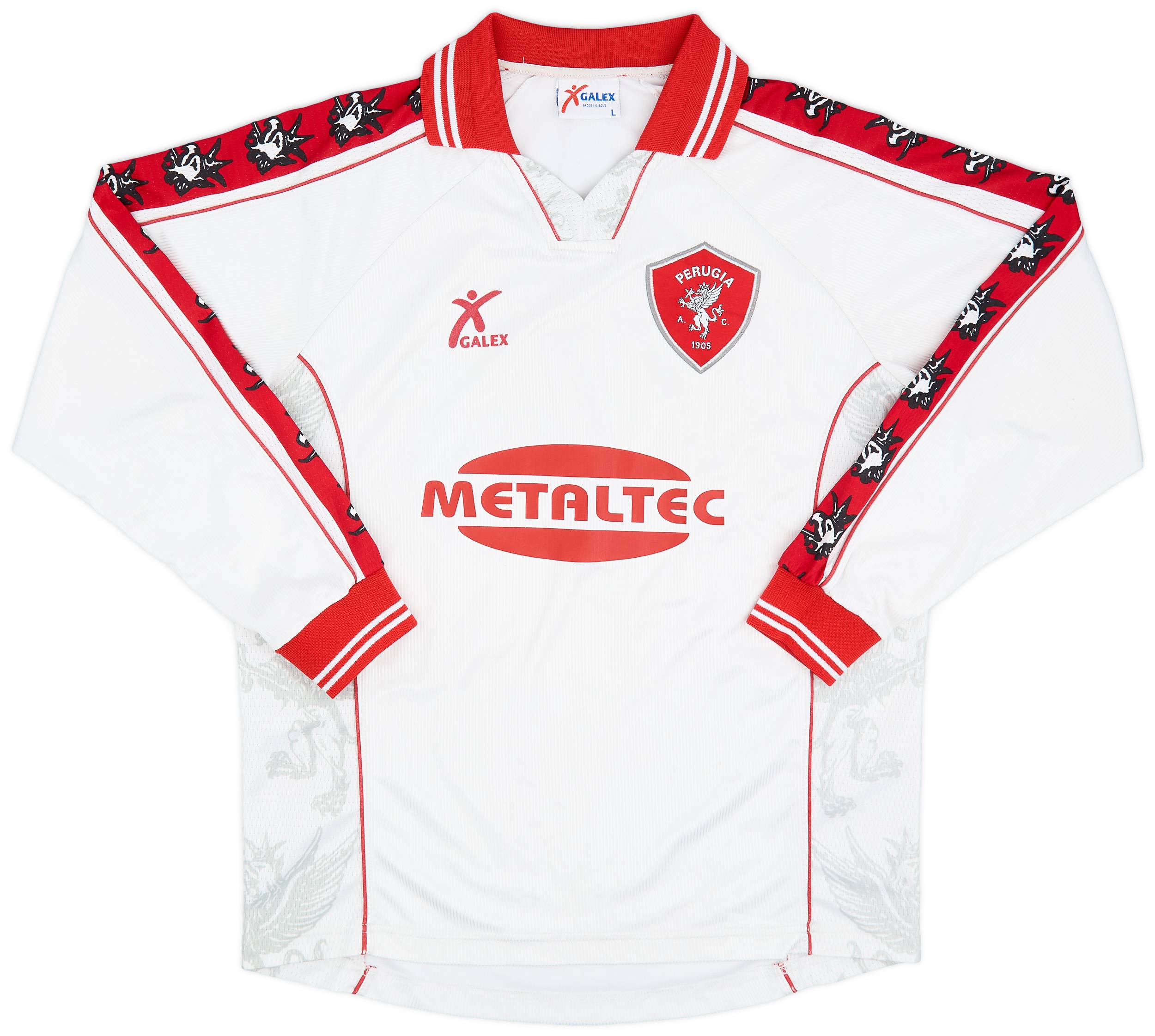 1999-00 Perugia Away L/S Shirt #7 - 9/10 - (L)