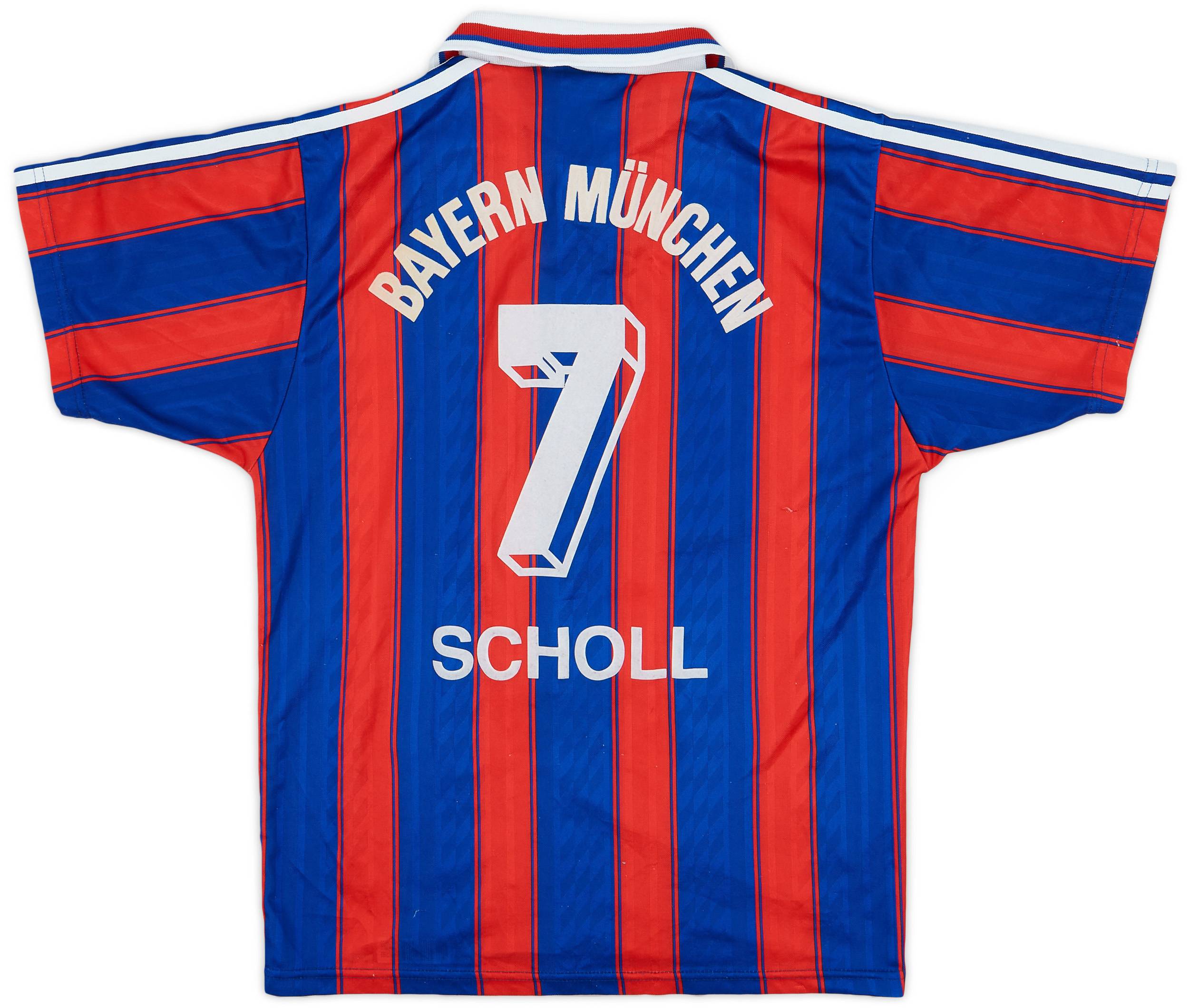 1995-97 Bayern Munich Home Shirt Scholl #7 - 7/10 - (S)
