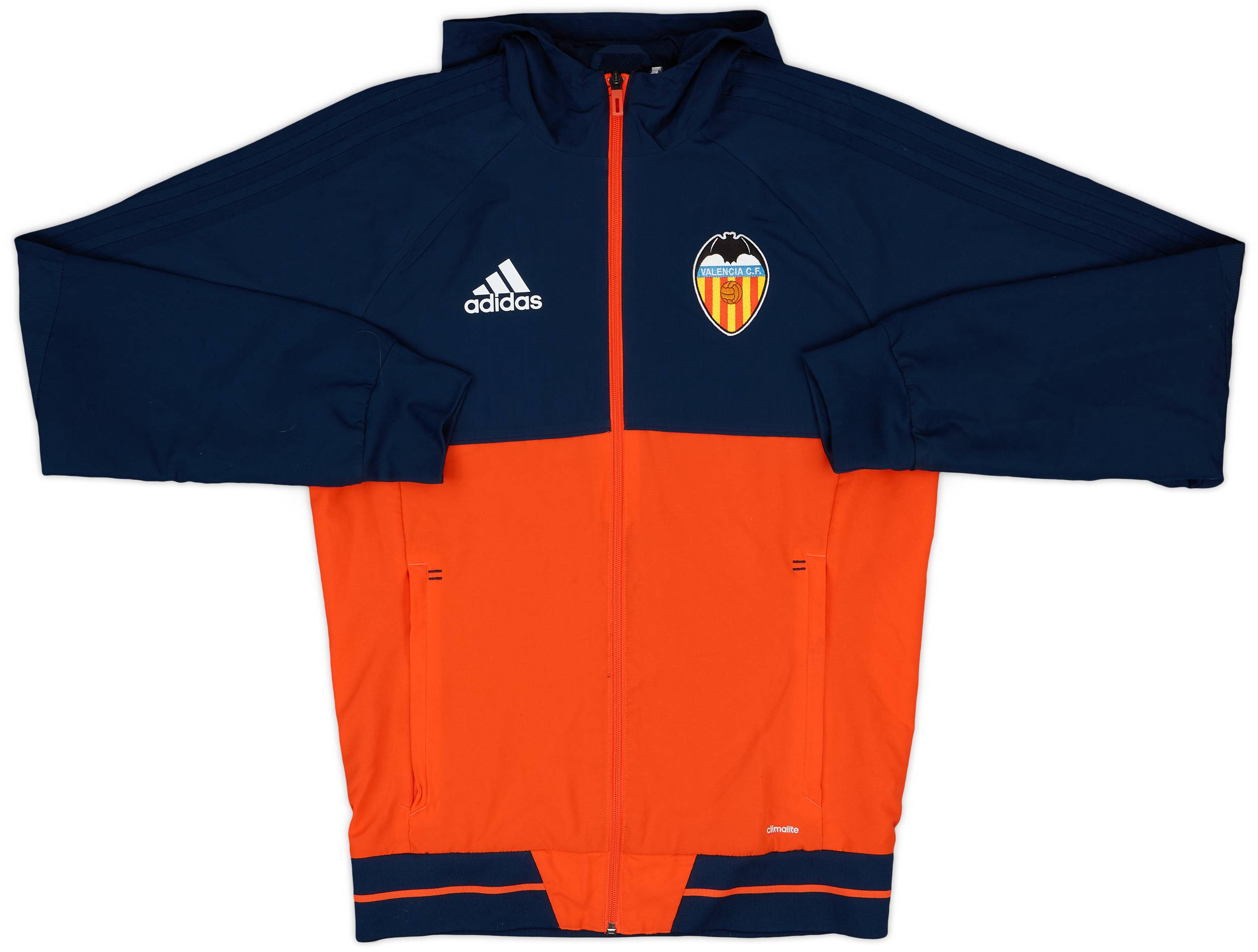 2016-17 Valencia adidas Hooded Track Jacket - 8/10 - (S)