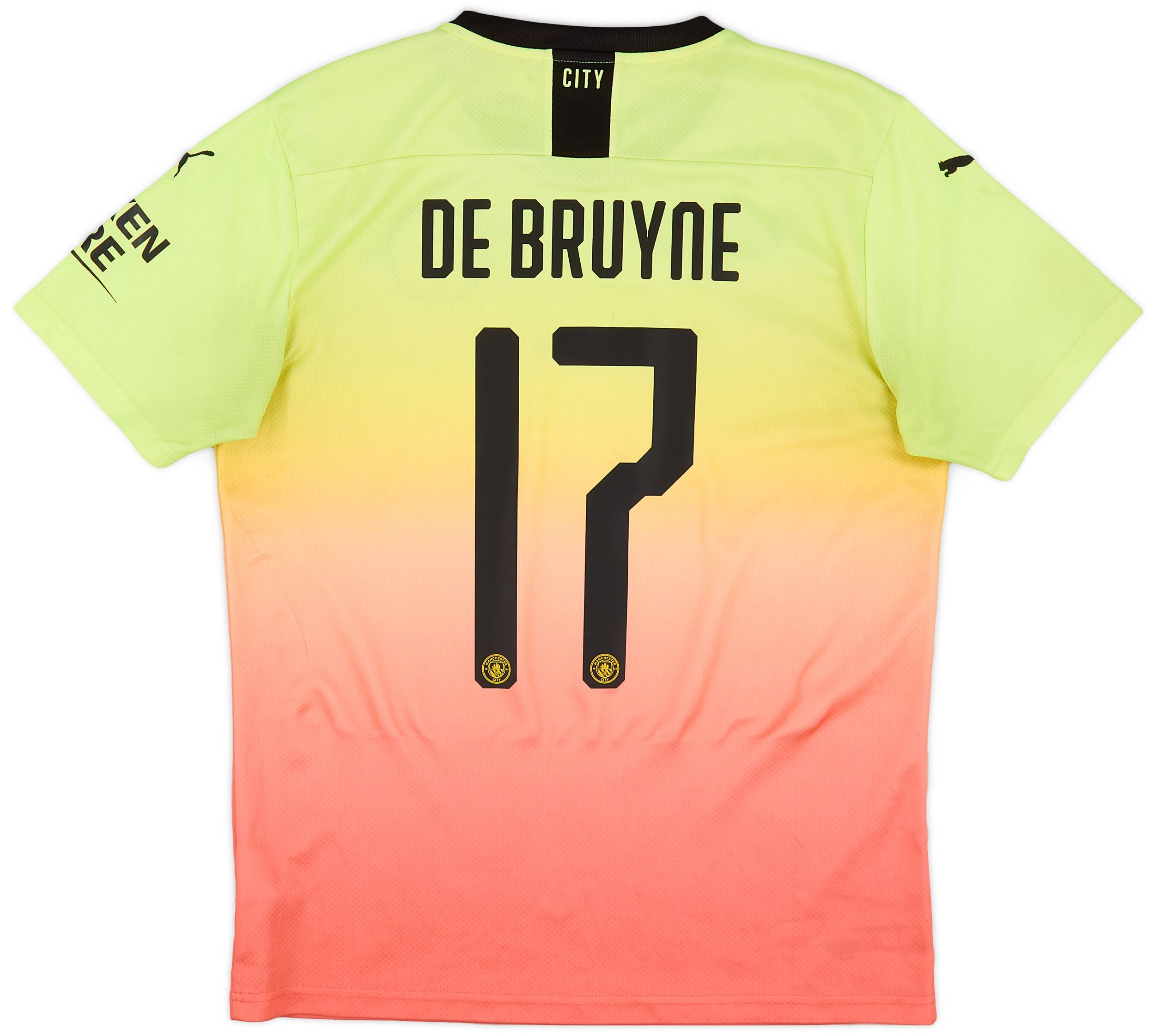 2019-20 Manchester City Third Shirt De Bruyne #17 - 9/10 - (M)