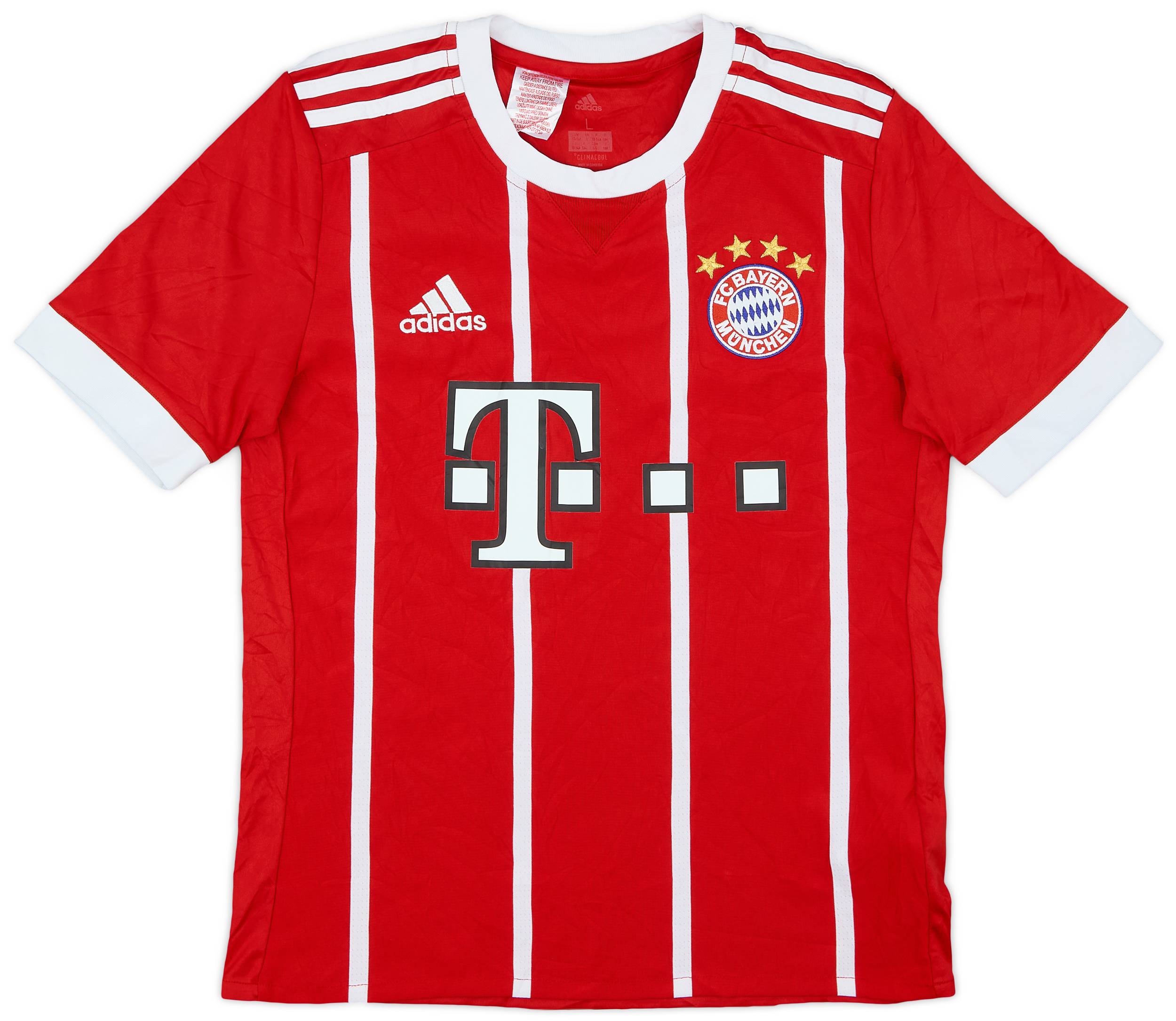 2017-18 Bayern Munich Home Shirt - 9/10 - (L.Boys)