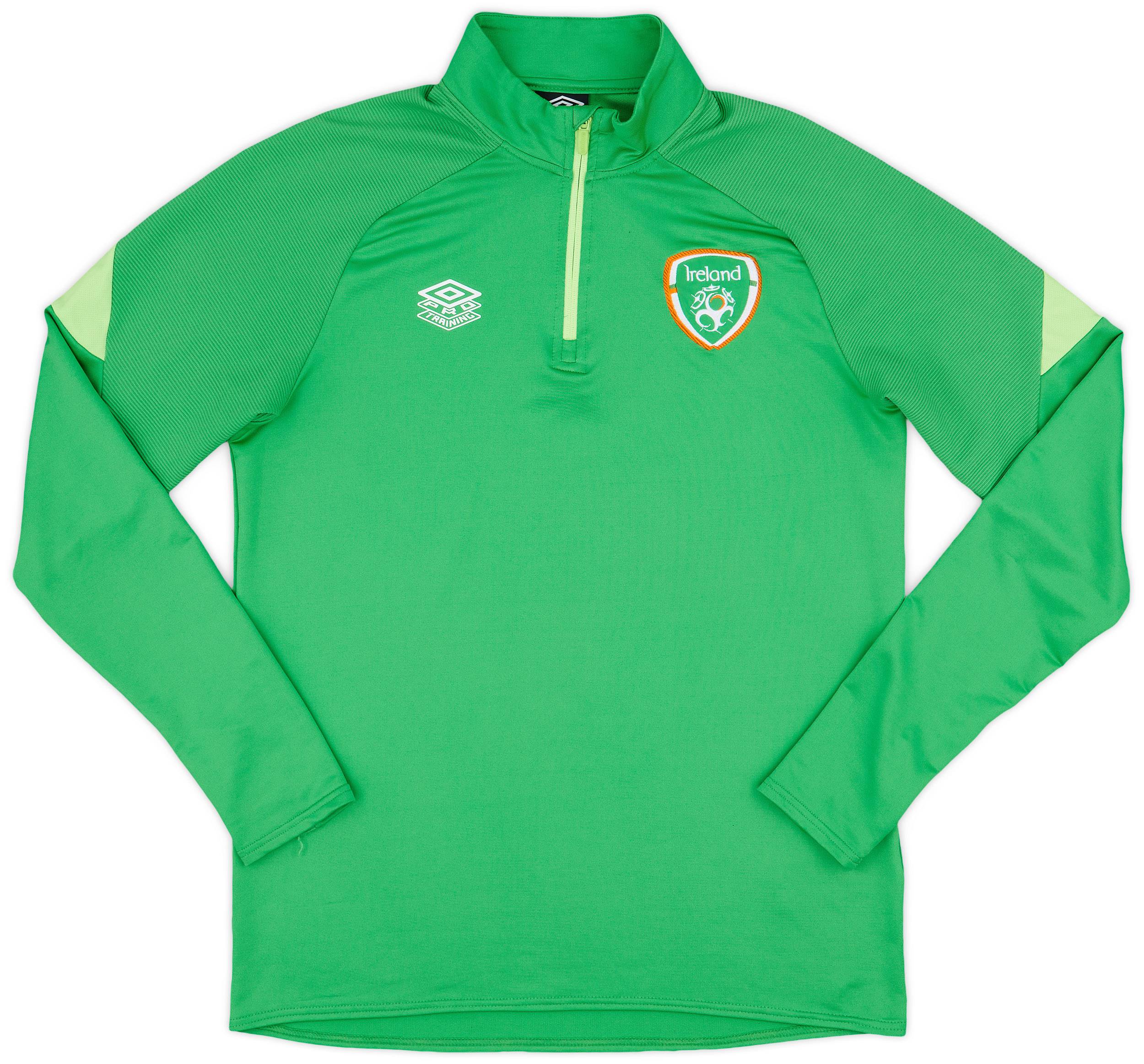 2021-22 Ireland Umbro 1/4 Zip Drill Top - 9/10 - (L)