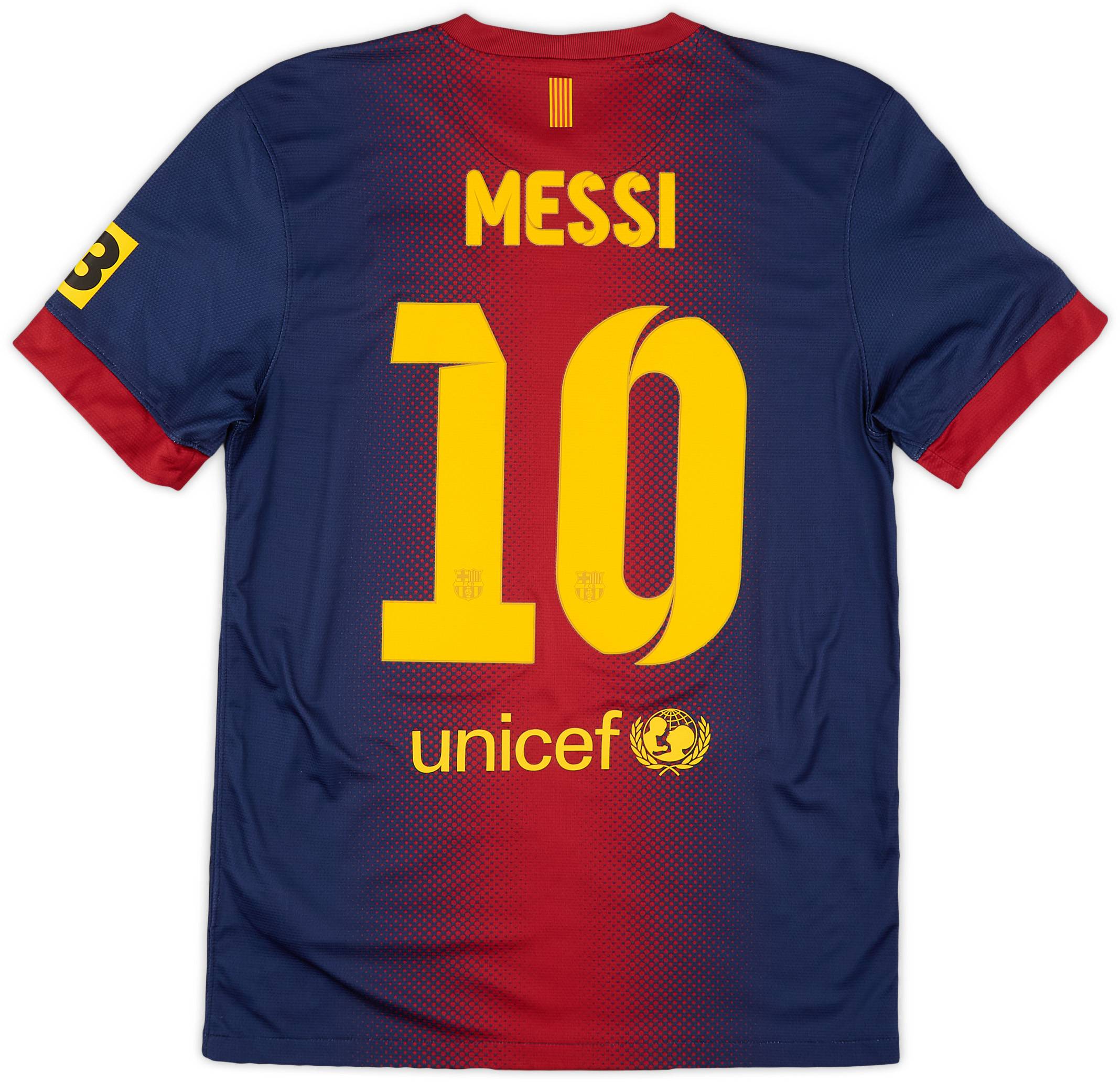 2012-13 Barcelona Home Shirt Messi #10 - 8/10 - (S)