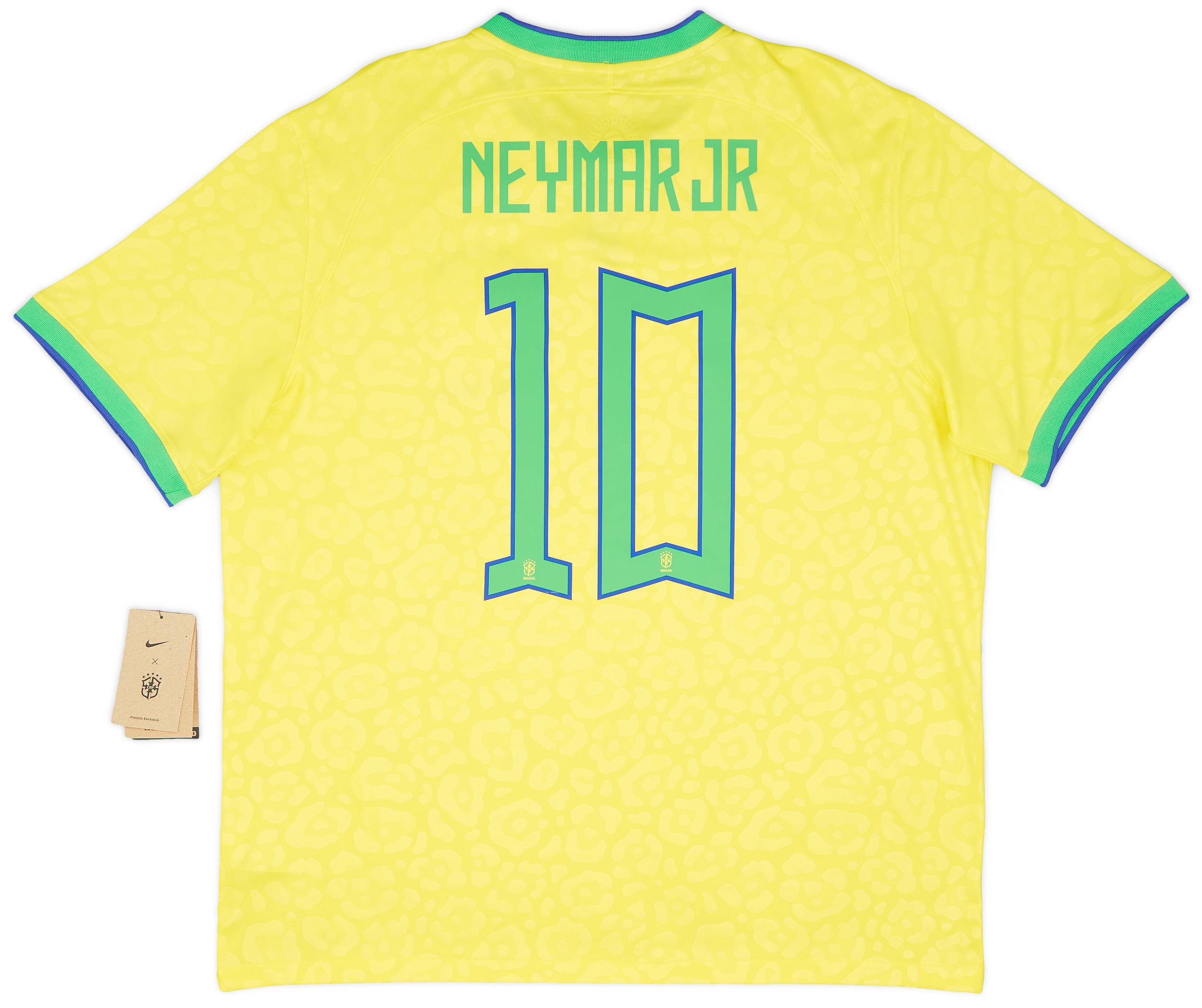 2022 23 Brazil Home Shirt Neymar Jr 10 XL