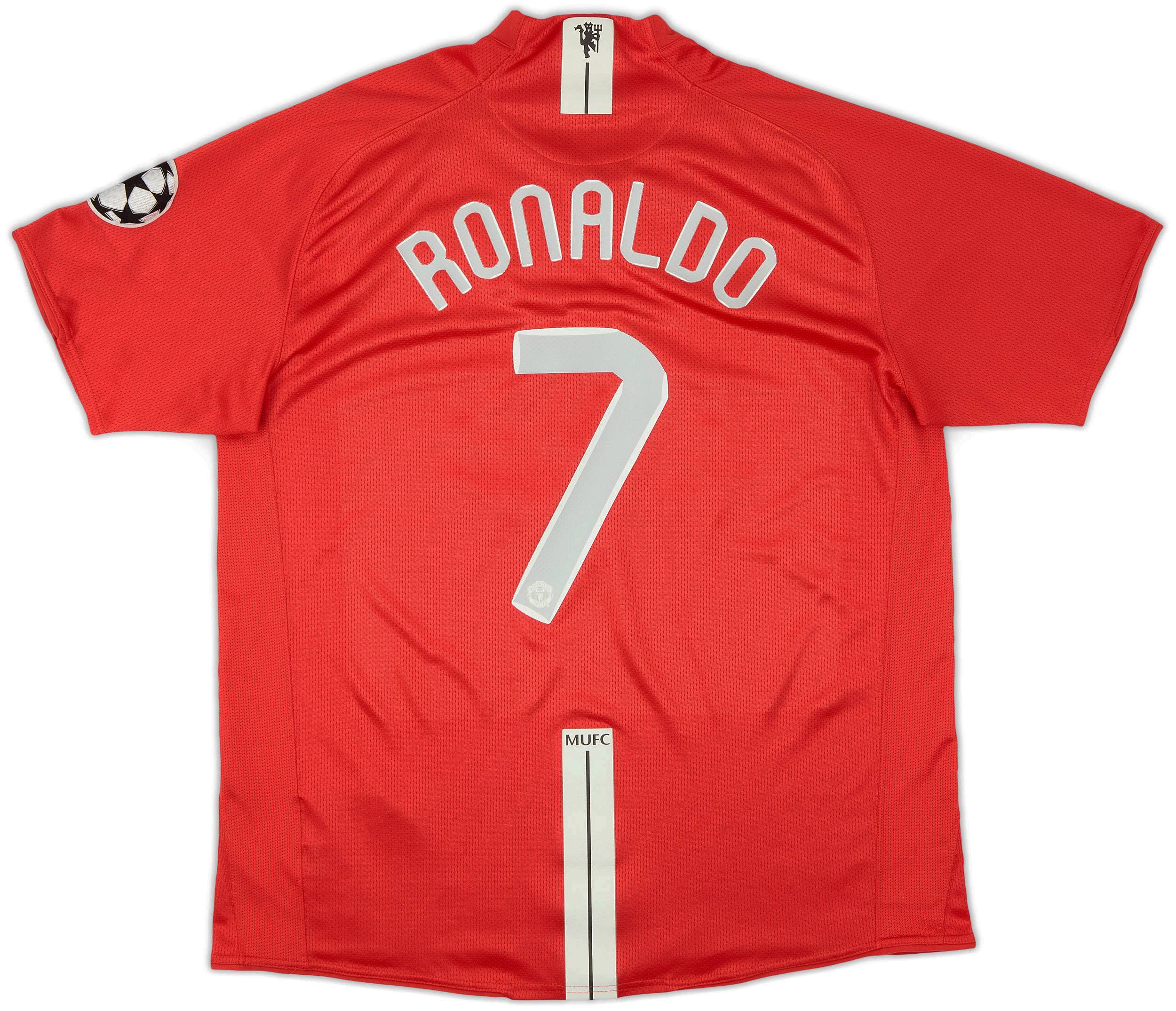 2007-09 Manchester United 'Moscow 2008' Home Shirt Ronaldo #7 - 9/10 - (XL)