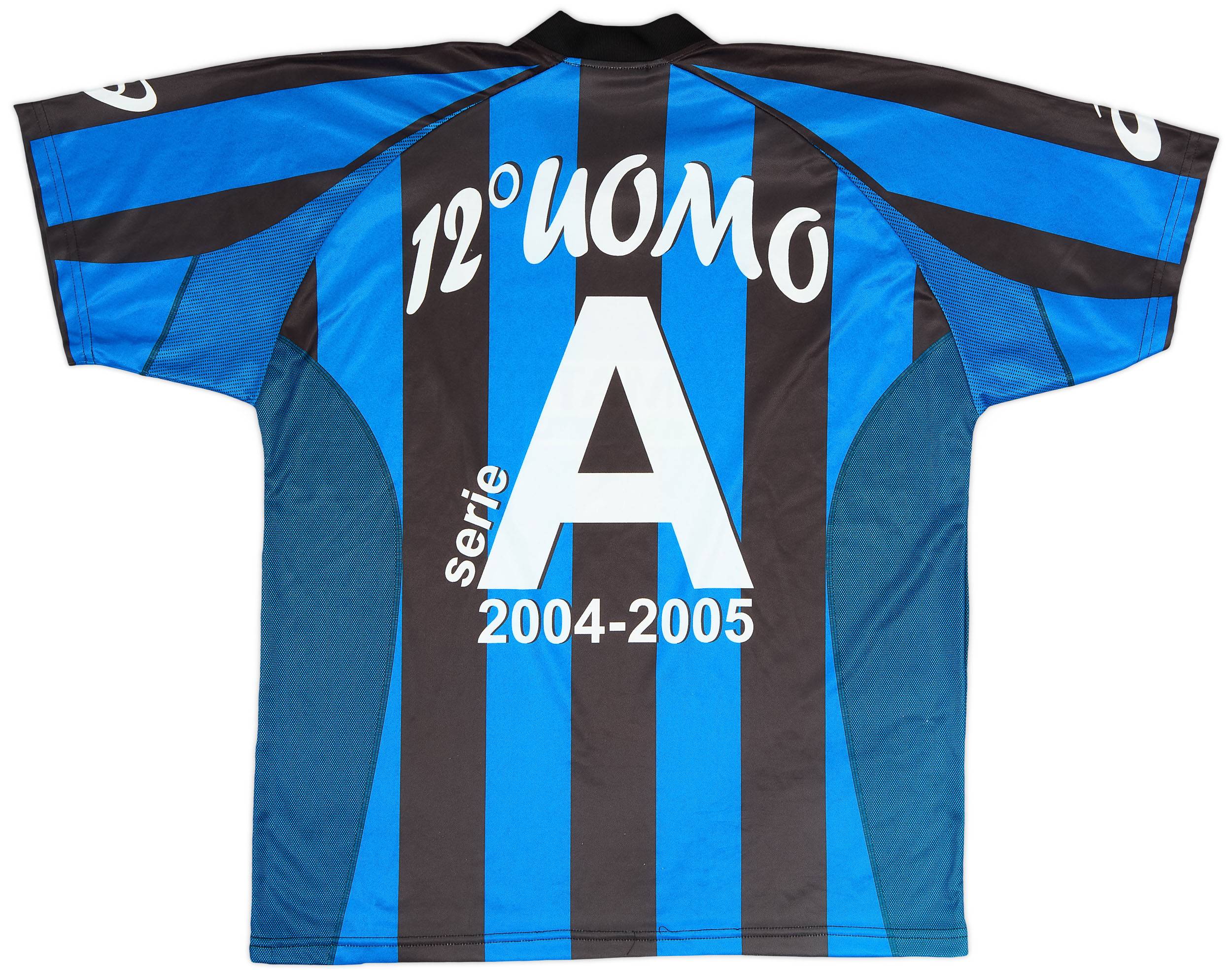 2004-05 Atalanta Basic '12 Uomo' Home Shirt - 9/10 - (XL)