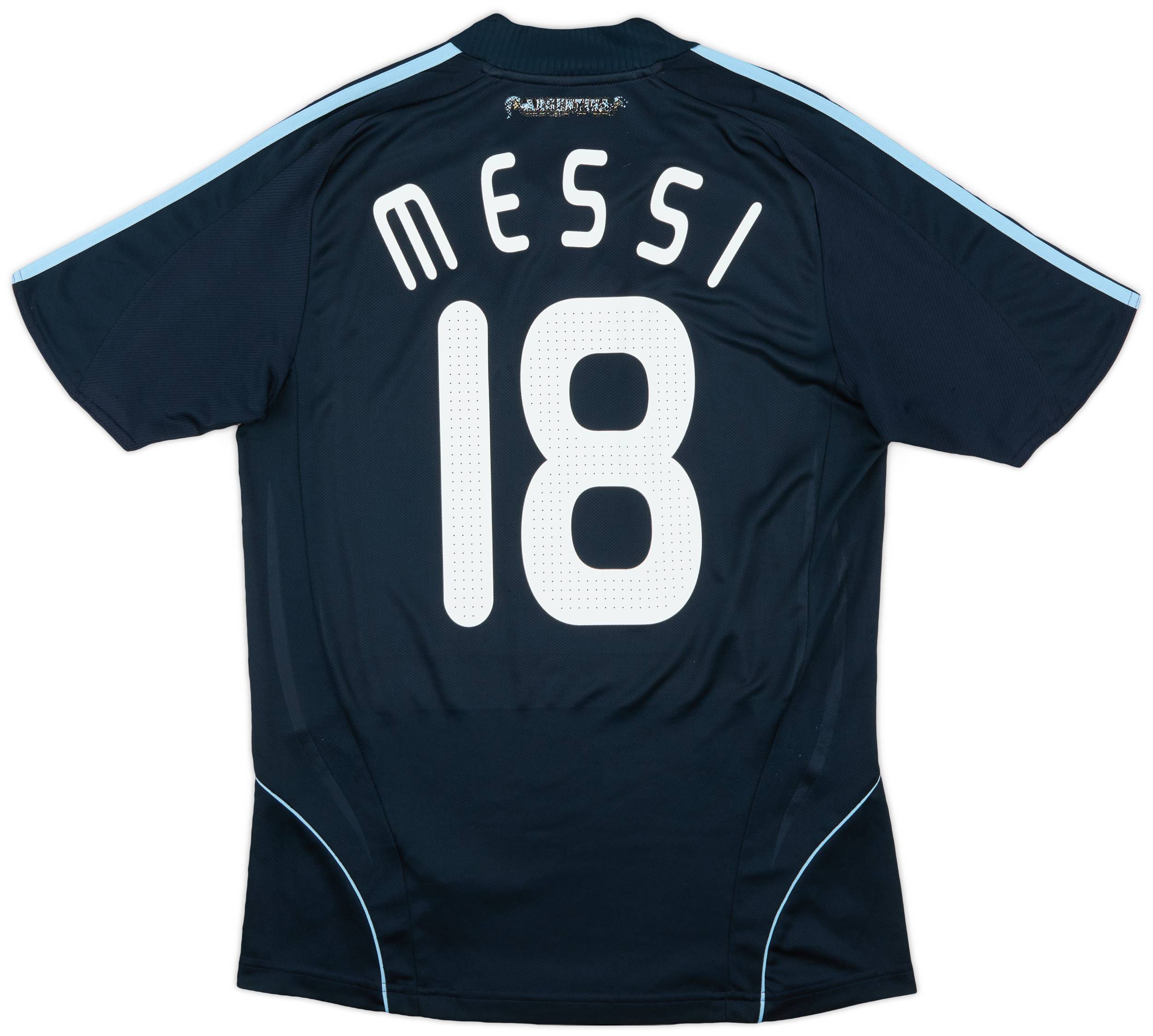 2007-09 Argentina Away Shirt Messi #18 - 7/10 - (M)