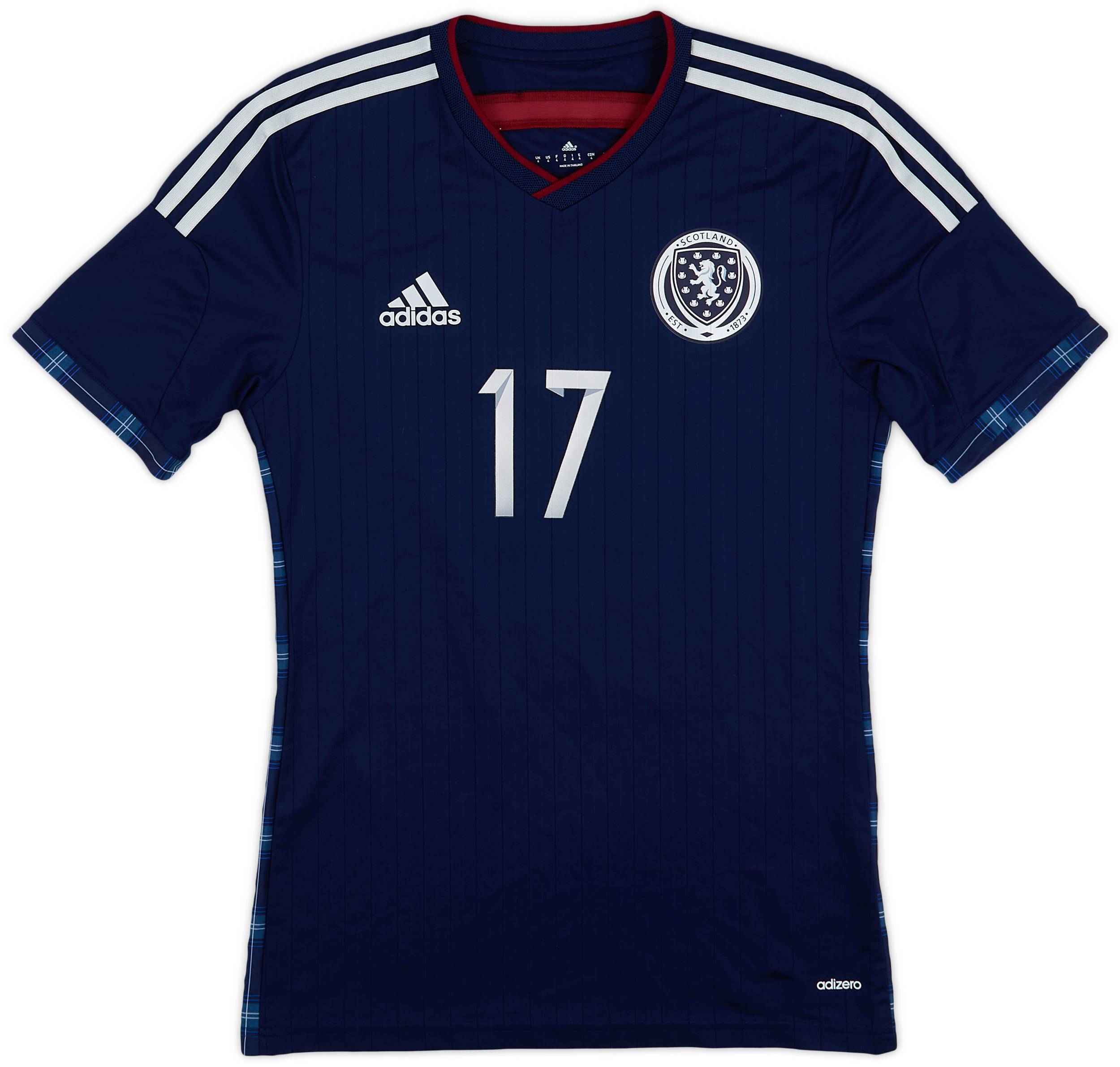 2014-15 Scotland Player Issue Home Shirt #17 - 10/10 - (S)