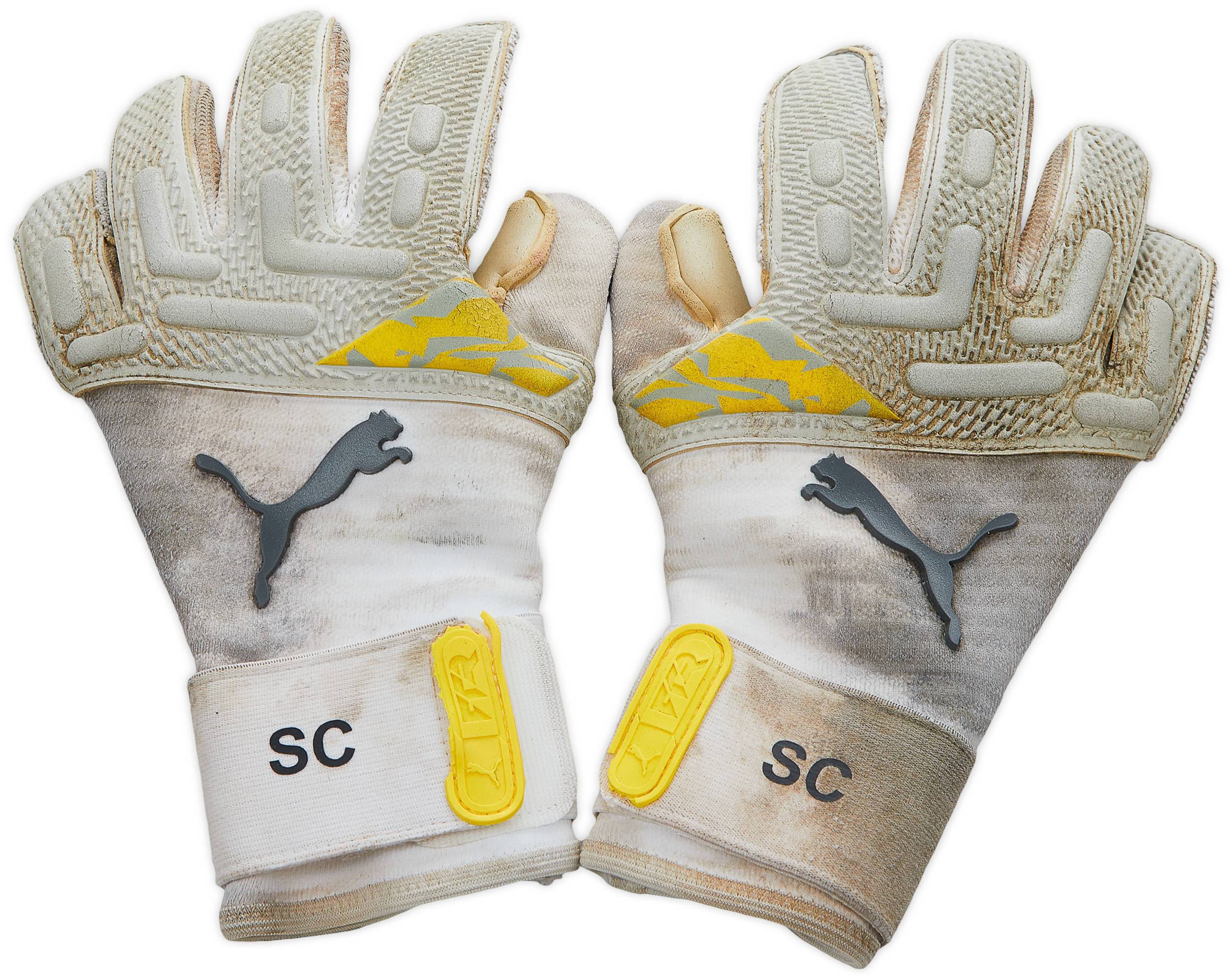 2023 24 Puma Player Issue Future Pro Hybrid GK Gloves Carson 5 10 Size 9.5