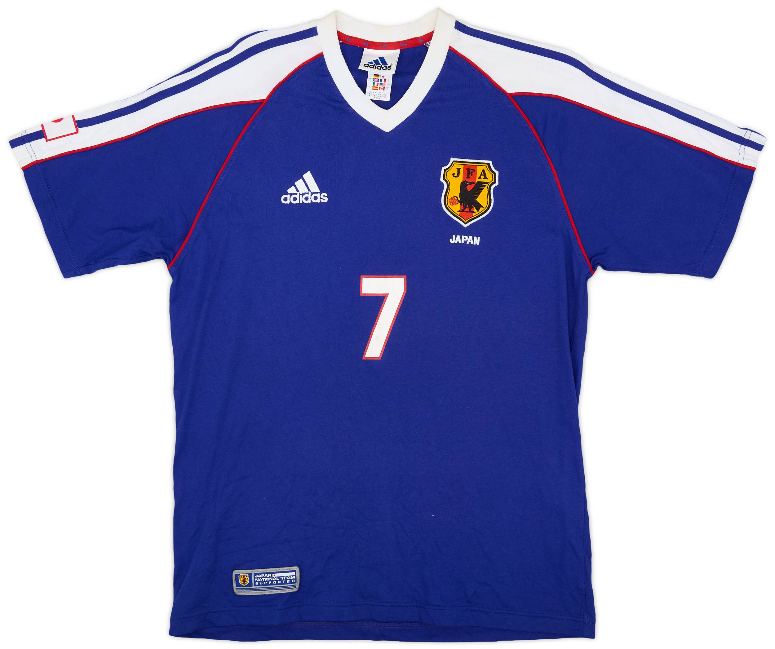 2001-02 Japan adidas T-Shirt Nakata #7 - 7/10 - (L)