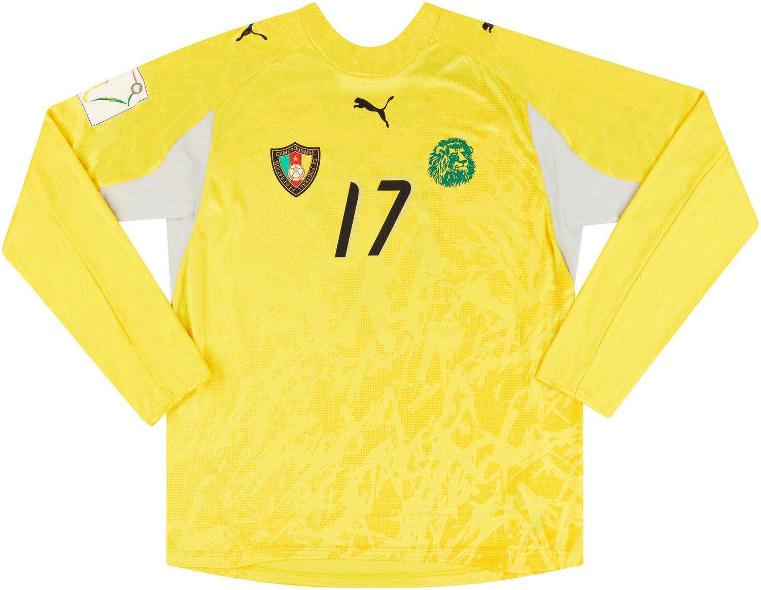 2006 Cameroon Match Issue Africa Cup of Nations GK Shirt Ebede 17
