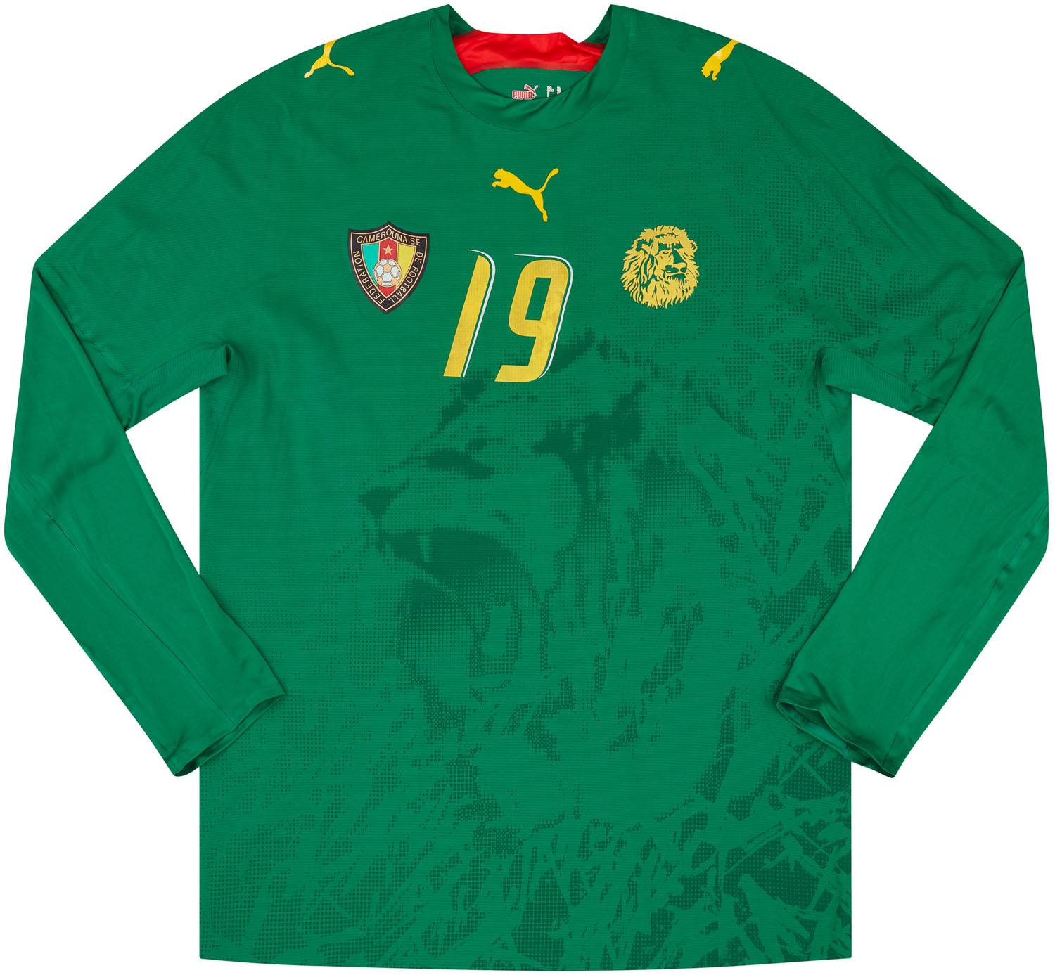 2006 07 Cameroon Match Issue Home L S Shirt Mbia 19