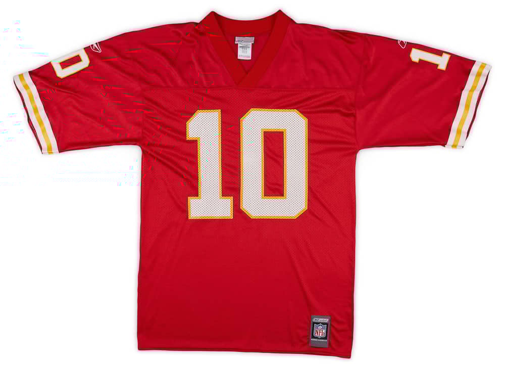 2001 Kansas City Chiefs Green 10 Reebok Home Jersey Very Good M