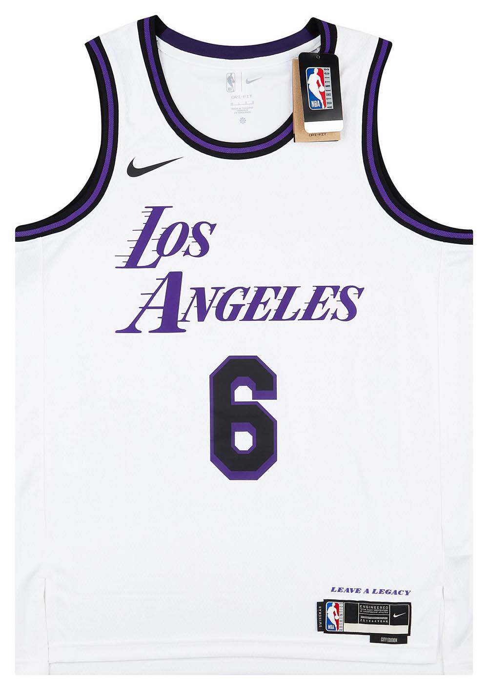 2022 23 LA Lakers James 6 Nike Swingman Alternate Jersey M