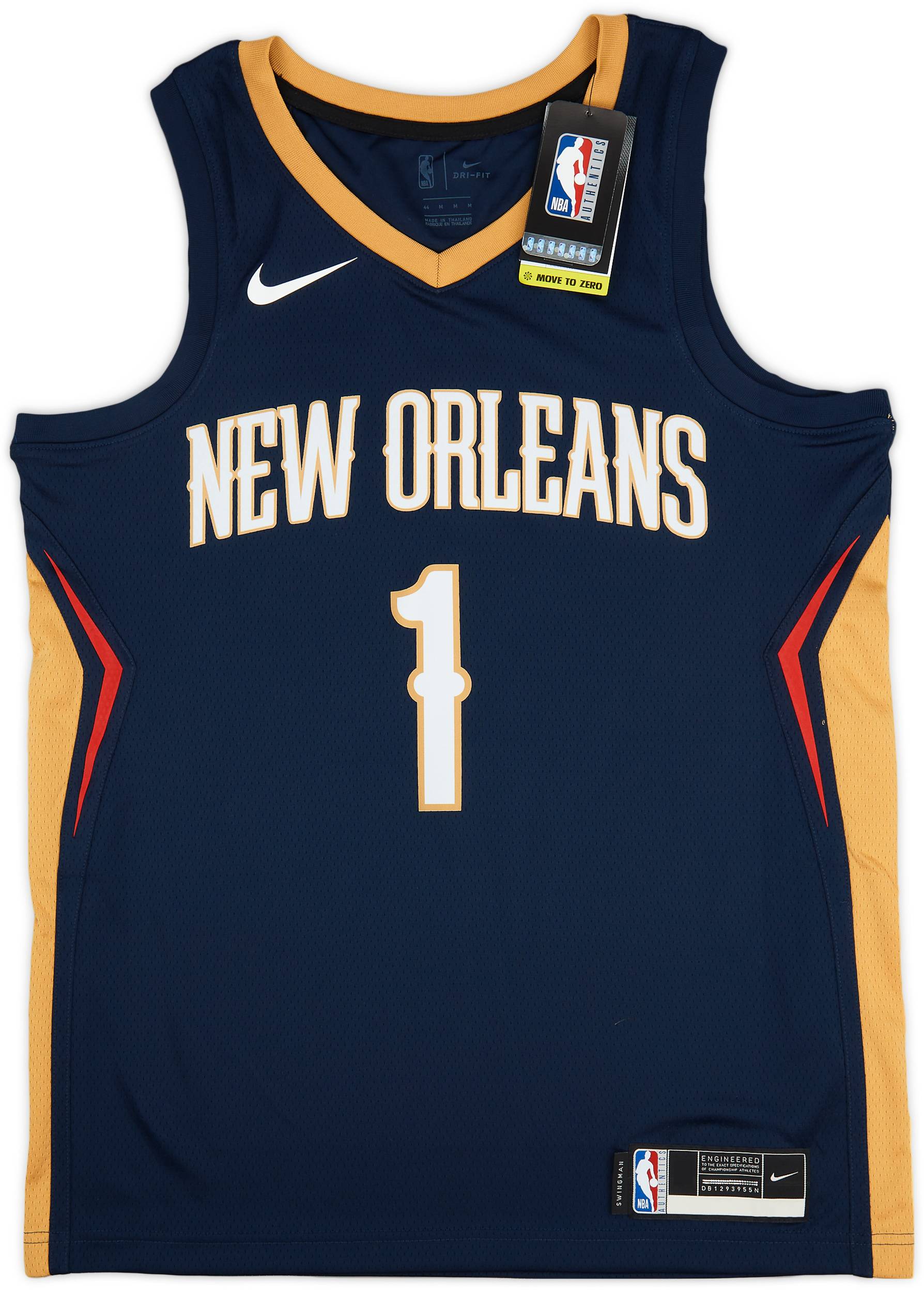 2019-23 New Orleans Pelicans Williamson #1 Nike Swingman Away Jersey (S)