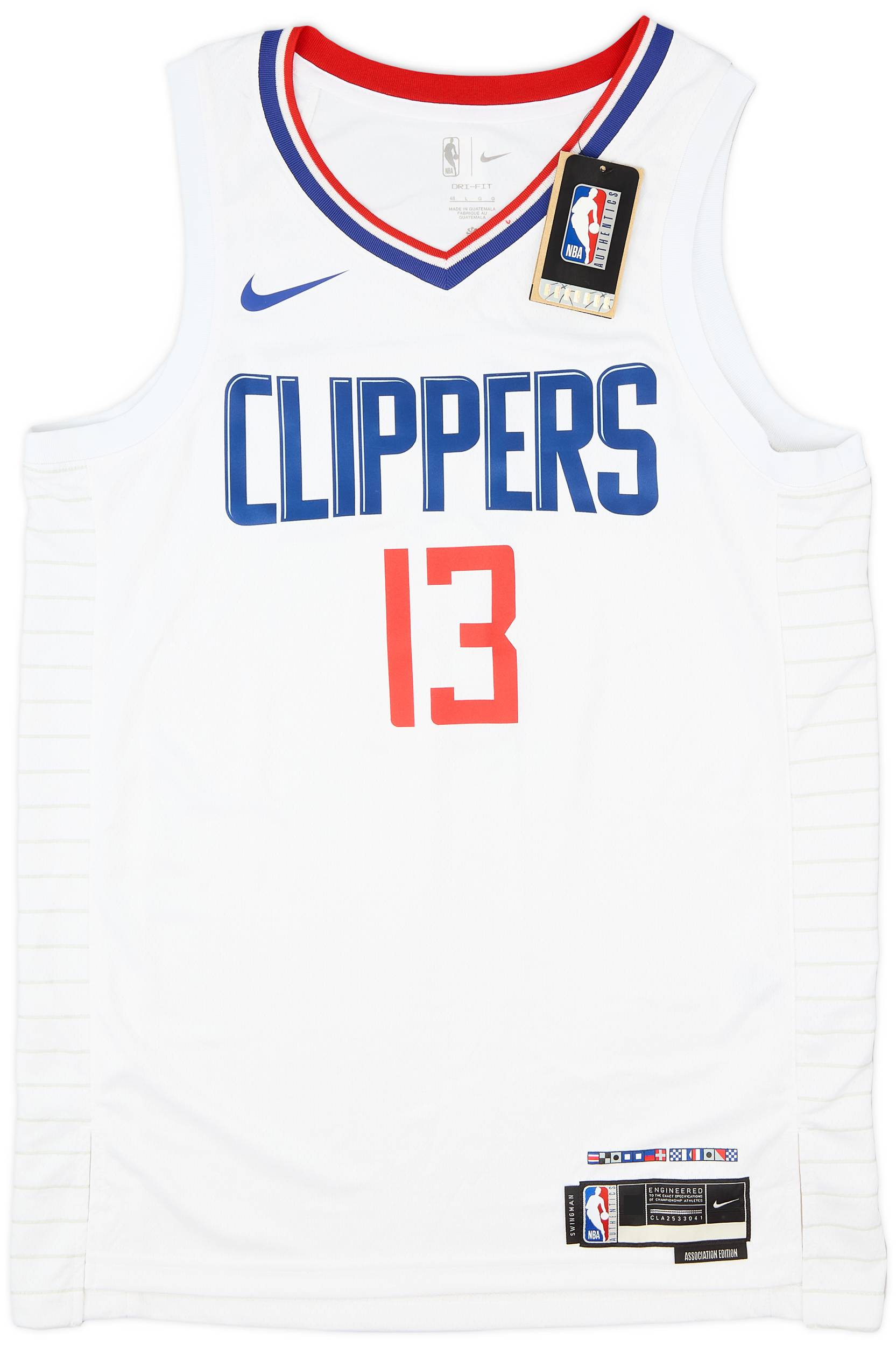 2019 23 LA Clippers George 13 Nike Swingman Home Jersey L