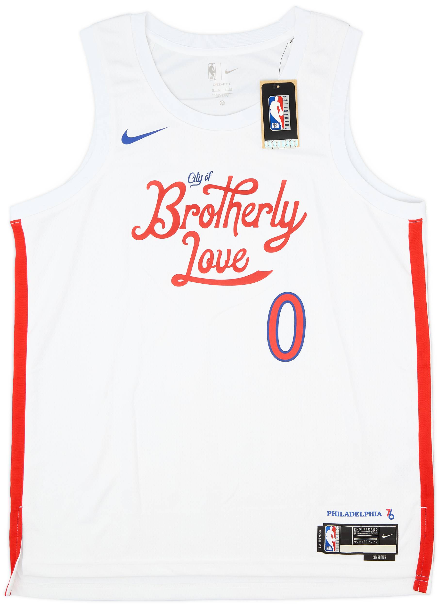 2022-23 Philadelphia 76ers Maxey #0 Nike Swingman Alternate Jersey (XL)