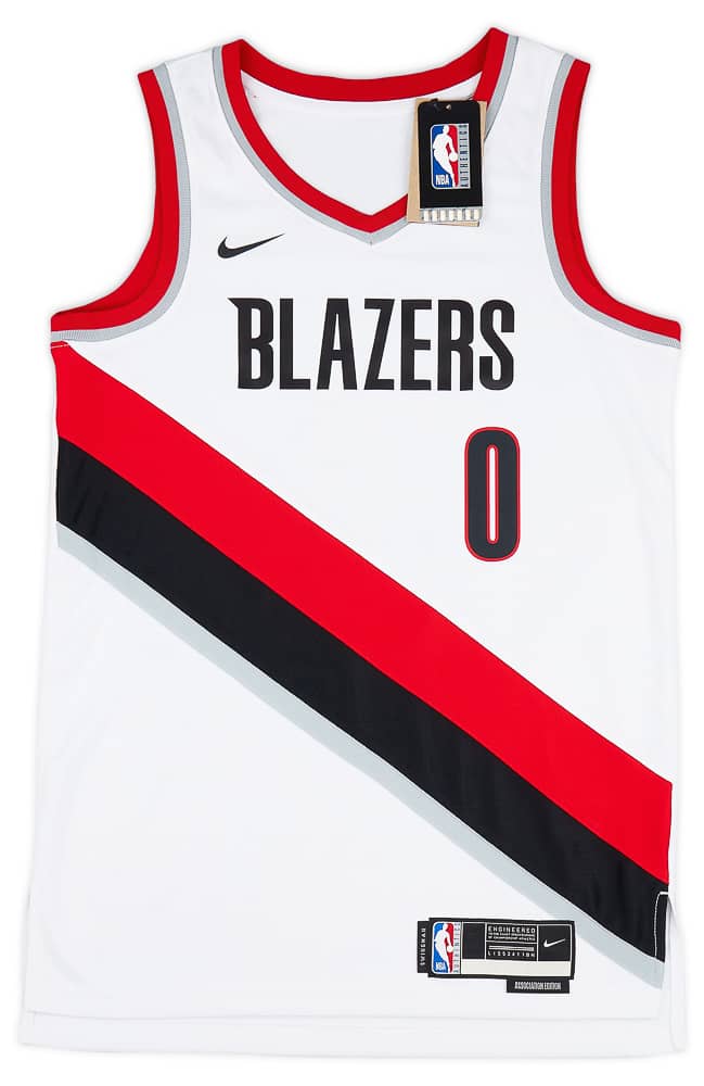 2017 23 Portland Trail Blazers Lillard 0 Nike Swingman Home Jersey XL