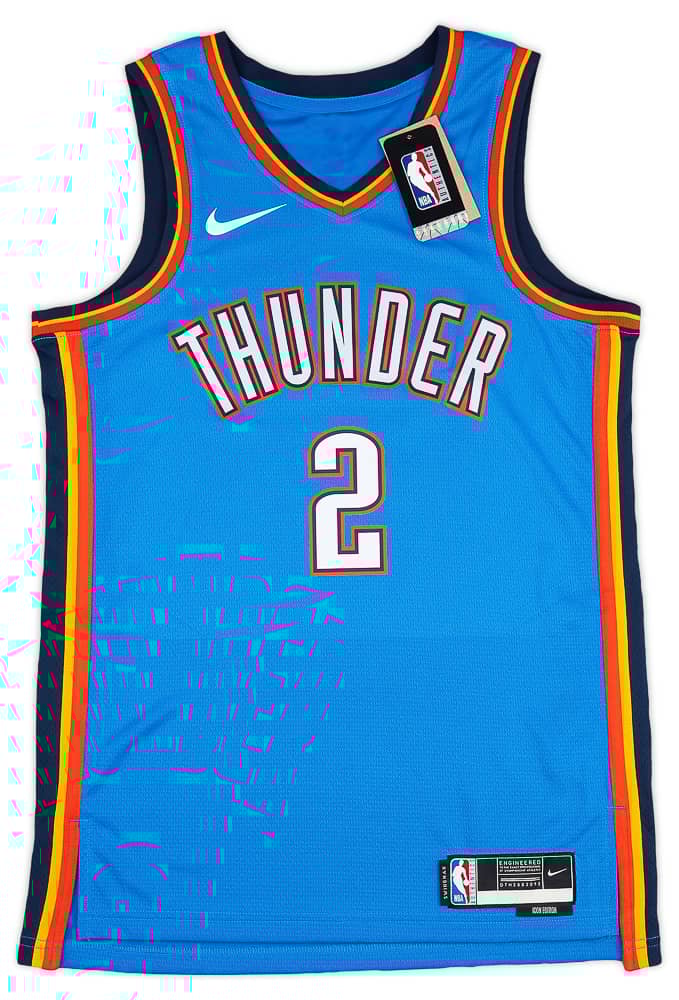 2019 23 Oklahoma City Thunder Gilgeous Alexander 2 Nike Swingman Away Jersey S