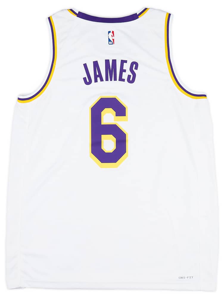 2021-23 LA Lakers James #6 Nike Swingman Home Jersey (L)