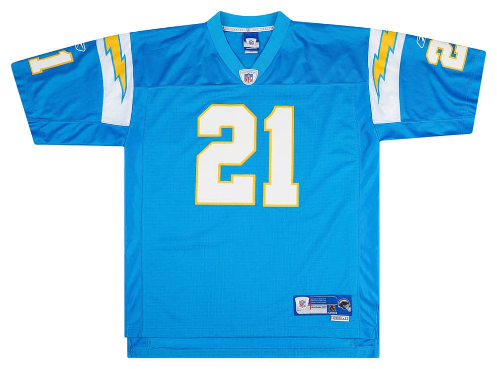 2005-06 San Diego Chargers Tomlinson #21 Reebok Premier Alternate Jersey (Excellent) L