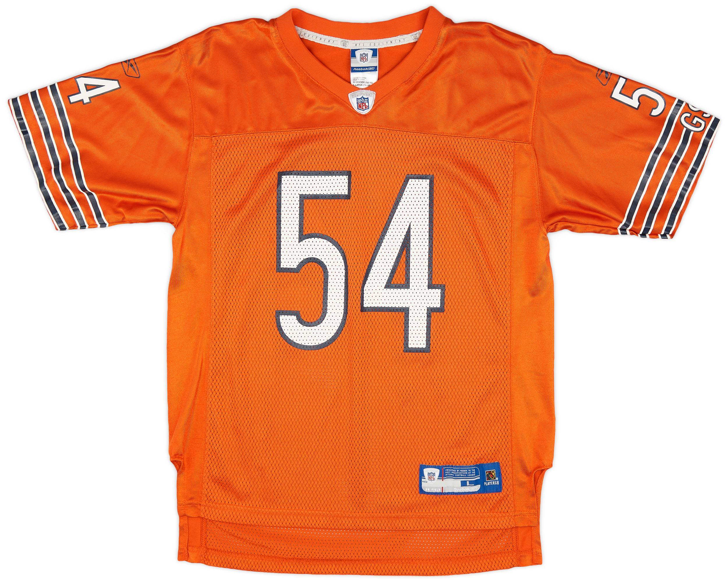 2005 06 Chicago Bears Urlacher 54 Reebok On Field Alternate Jersey Excellent L.Kids