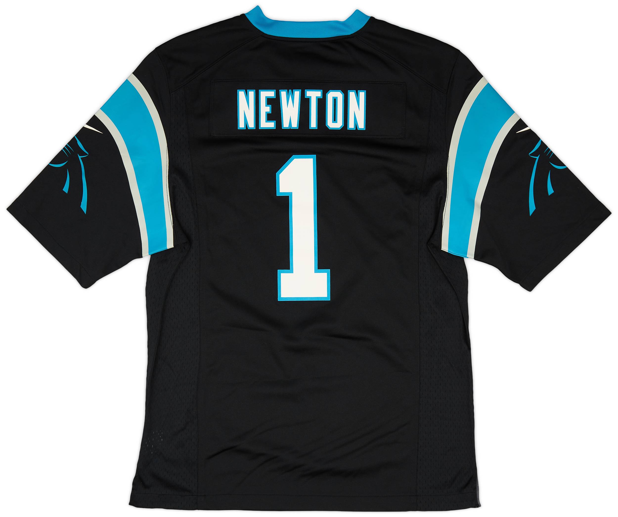 2012-19 Carolina Panthers Newton #1 Nike Game Home Jersey