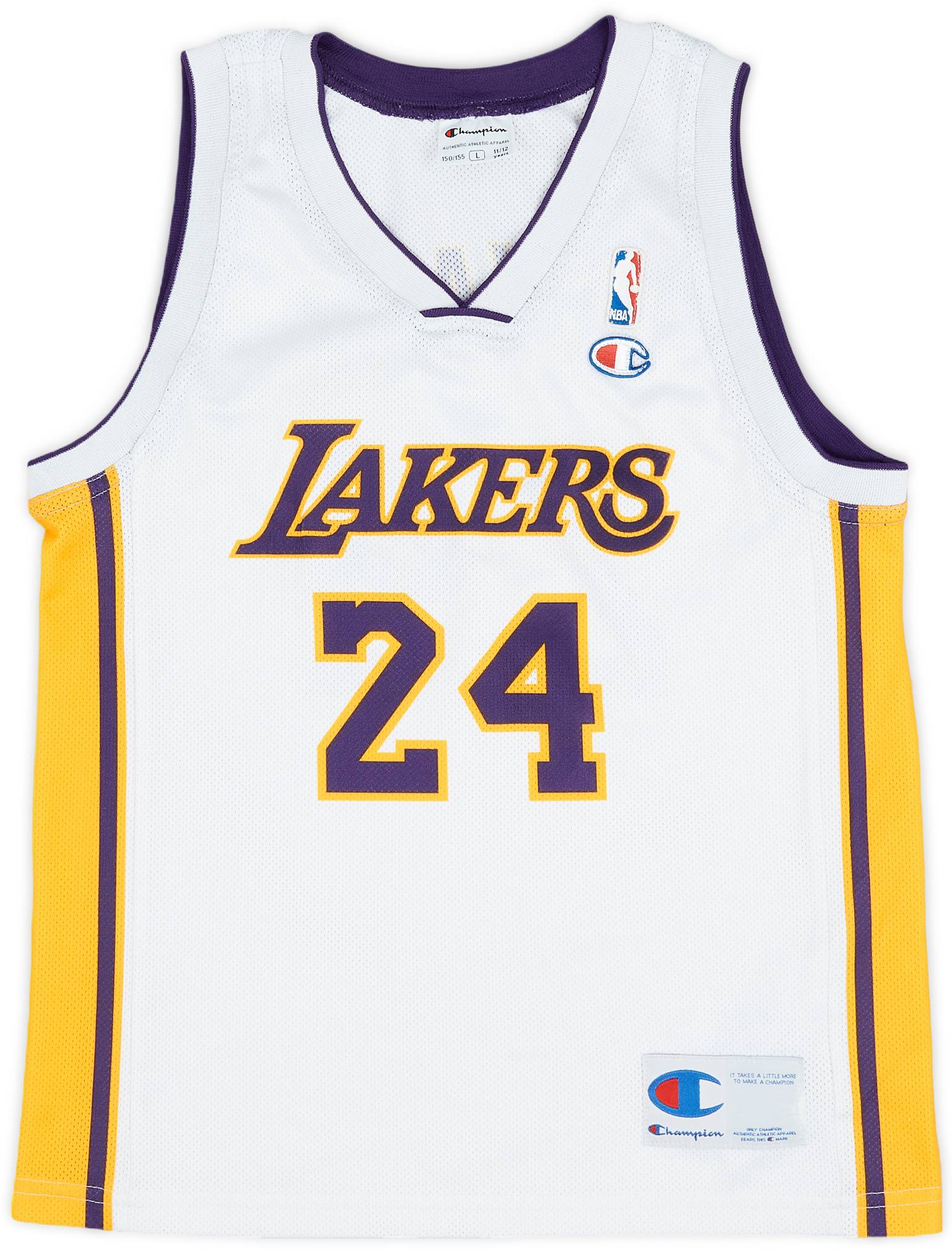 2006 10 LA Lakers Bryant 24 Champion Alternate Jersey Very Good L.Kids