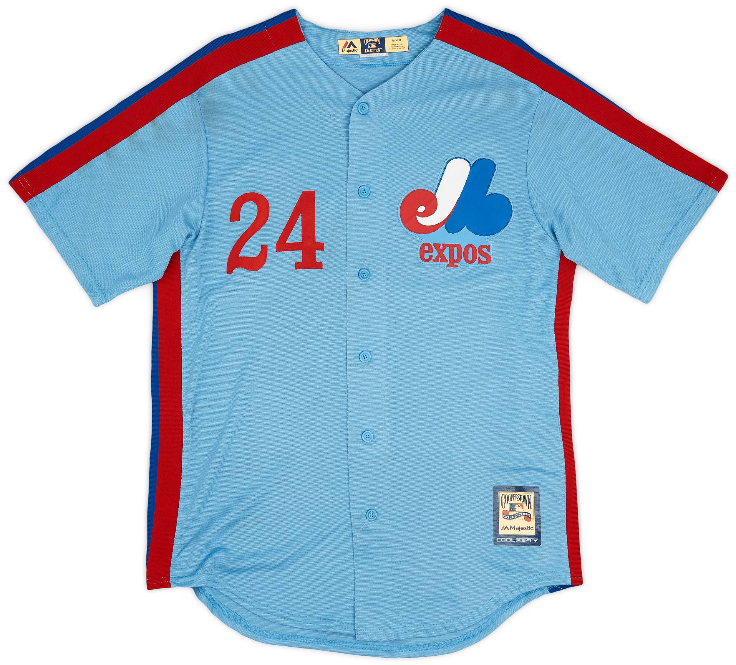 1984 85 Montreal Expos Driessen 24 Majestic Cooperstown Collection Away Jersey Very Good M