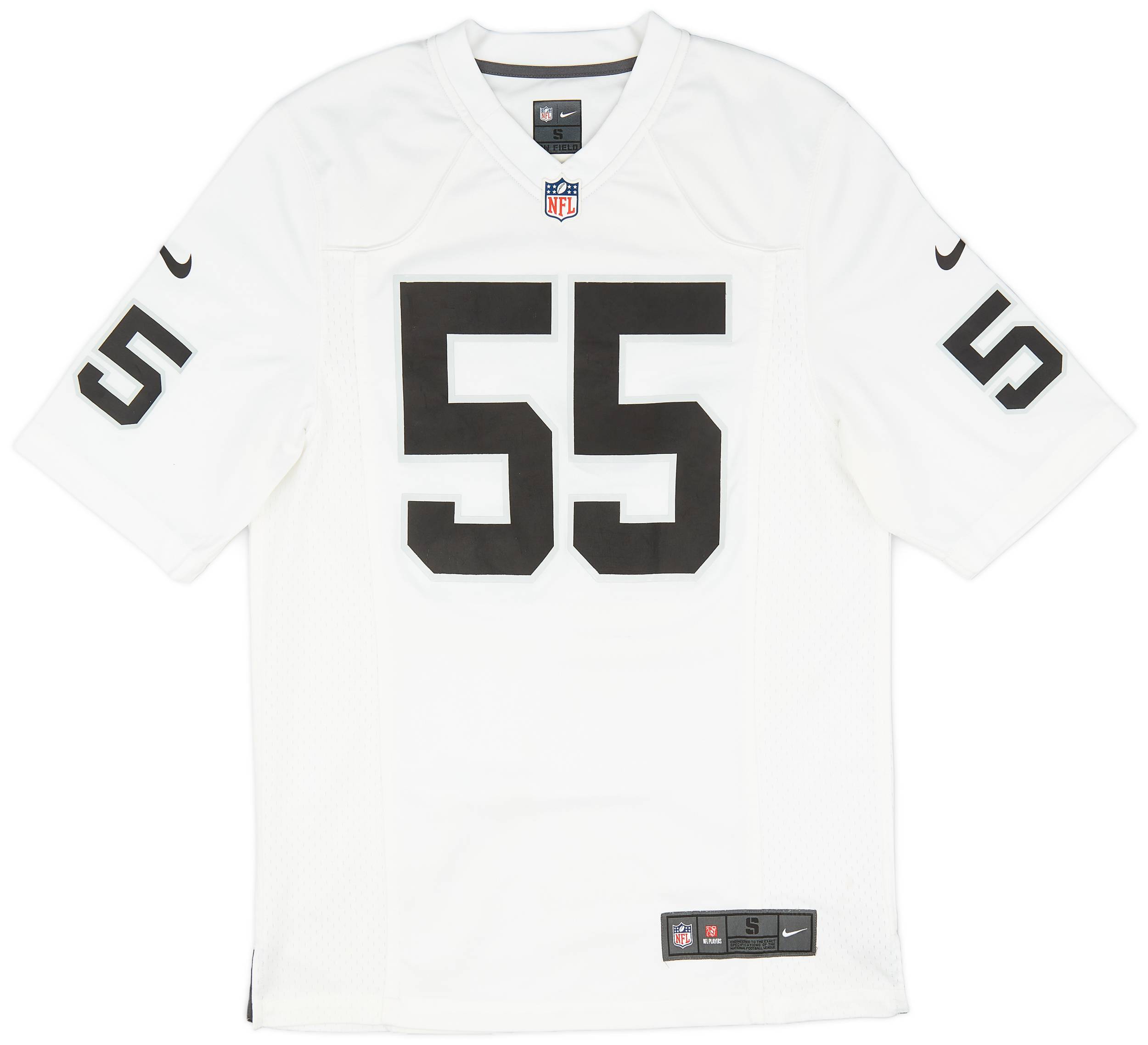 2012 Oakland Raiders McClain 55 Nike Game Away Jersey Very Good S