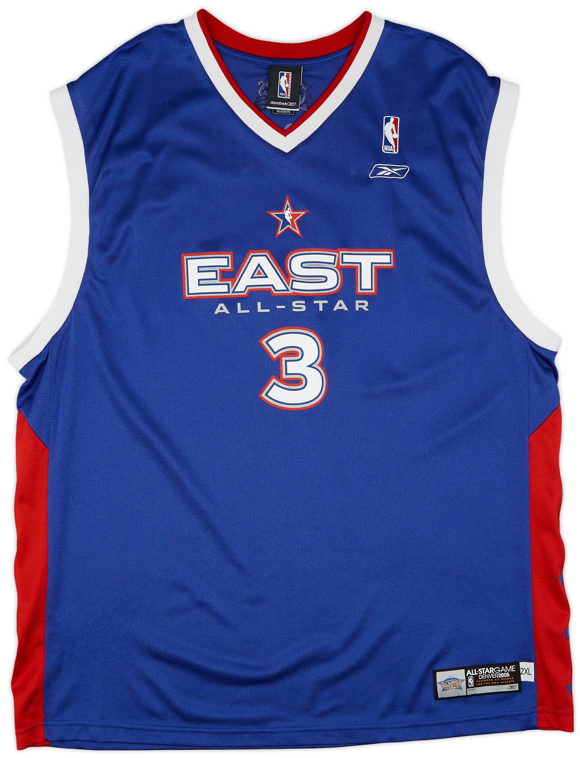 2005 NBA All Star Game Team East Iverson 3 Reebok Jersey Excellent XXL