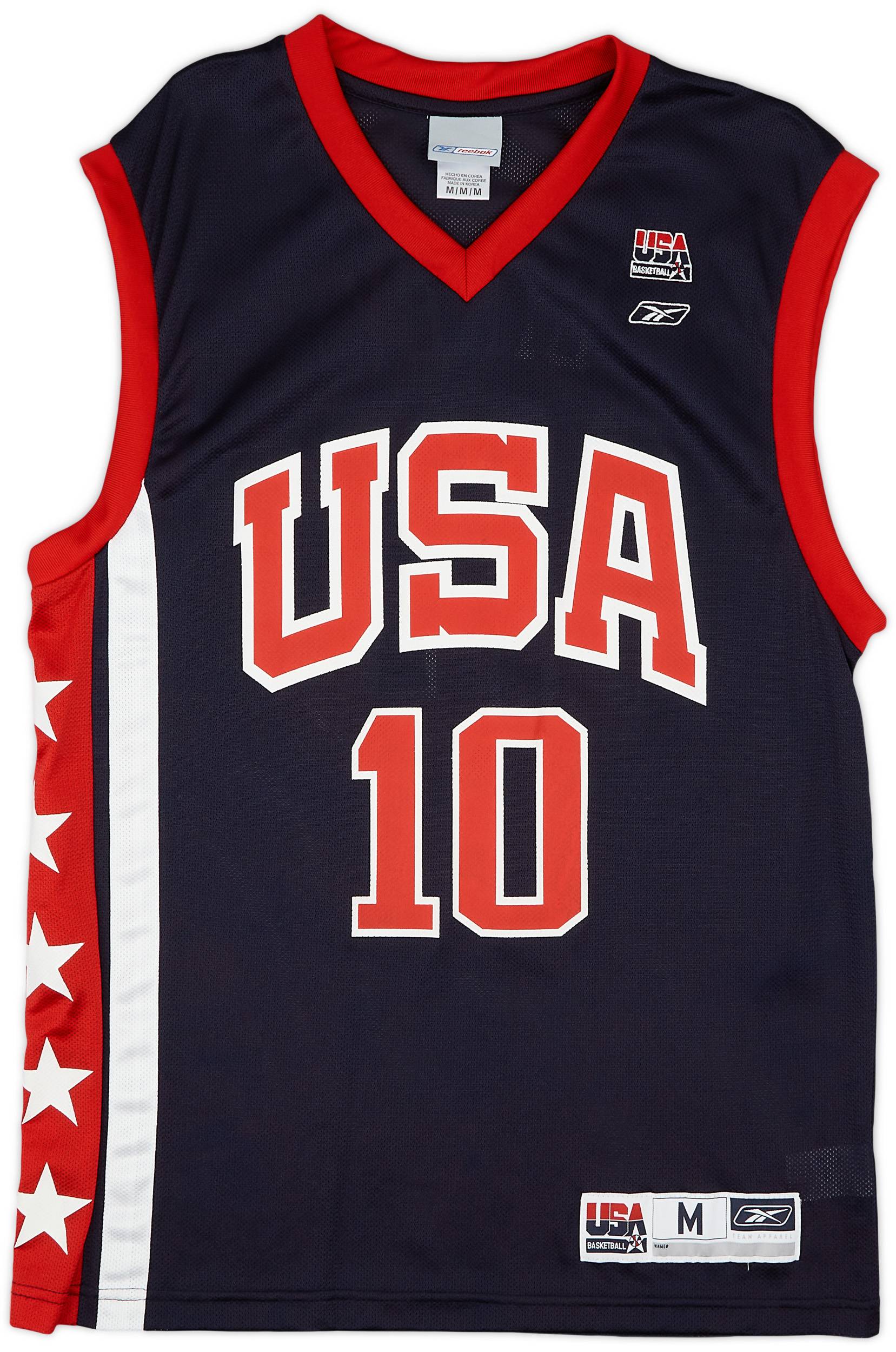 2002 USA Bibby #10 Reebok Away Jersey (Excellent) M