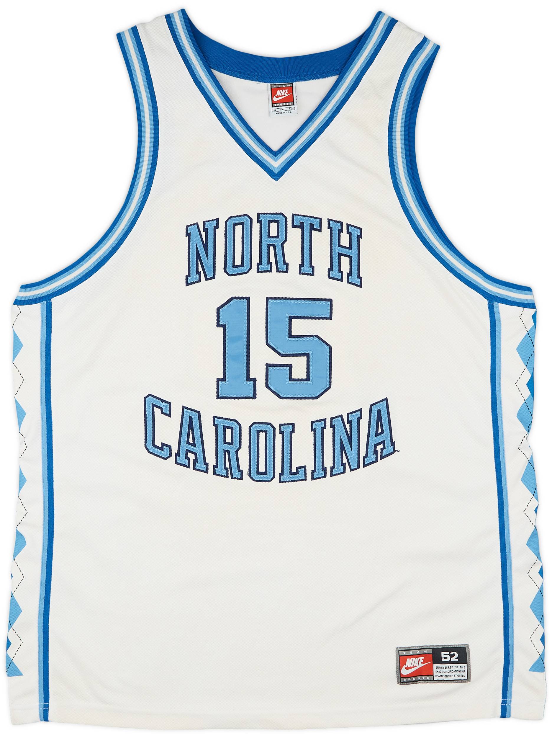 1995 97 North Carolina Tar Heels Carter 15 Authentic Nike Home Jersey Excellent XXL