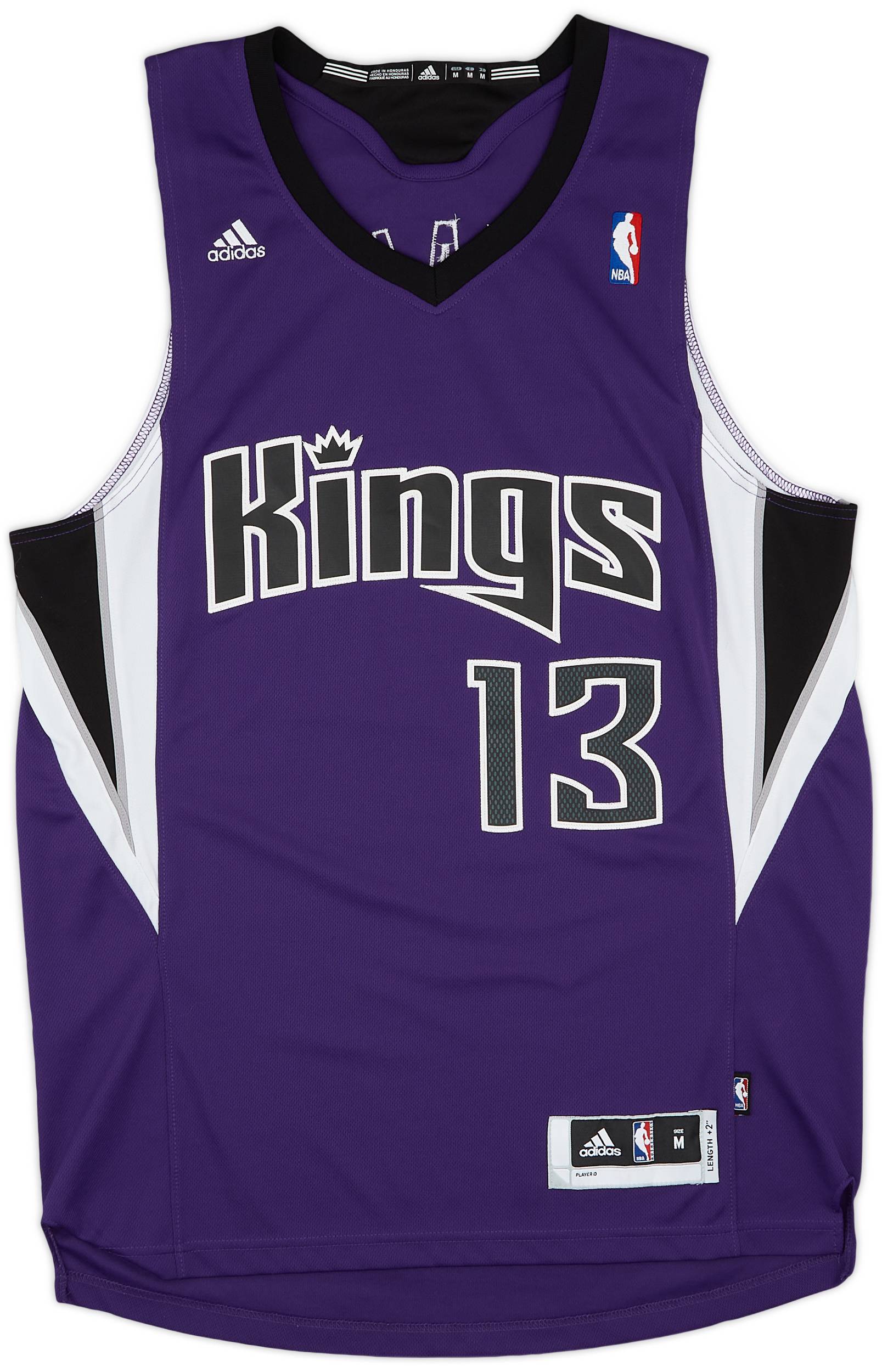 2010 13 Sacramento Kings Evans 13 adidas Swingman Away Jersey Excellent M